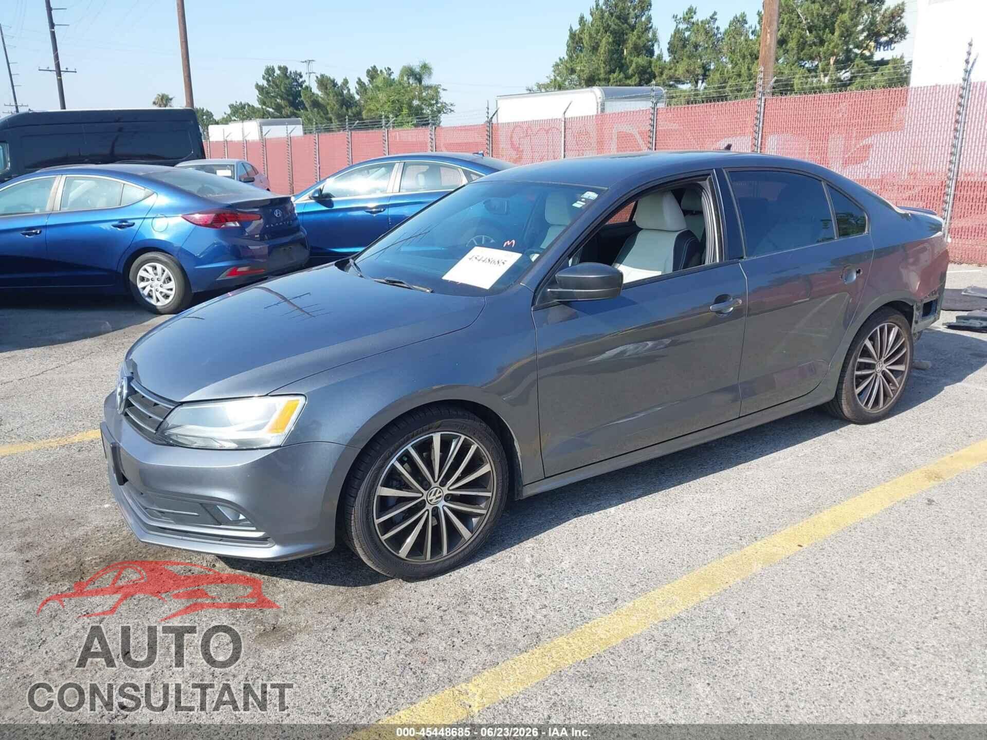 VOLKSWAGEN JETTA 2016 - 3VWD17AJ9GM326575