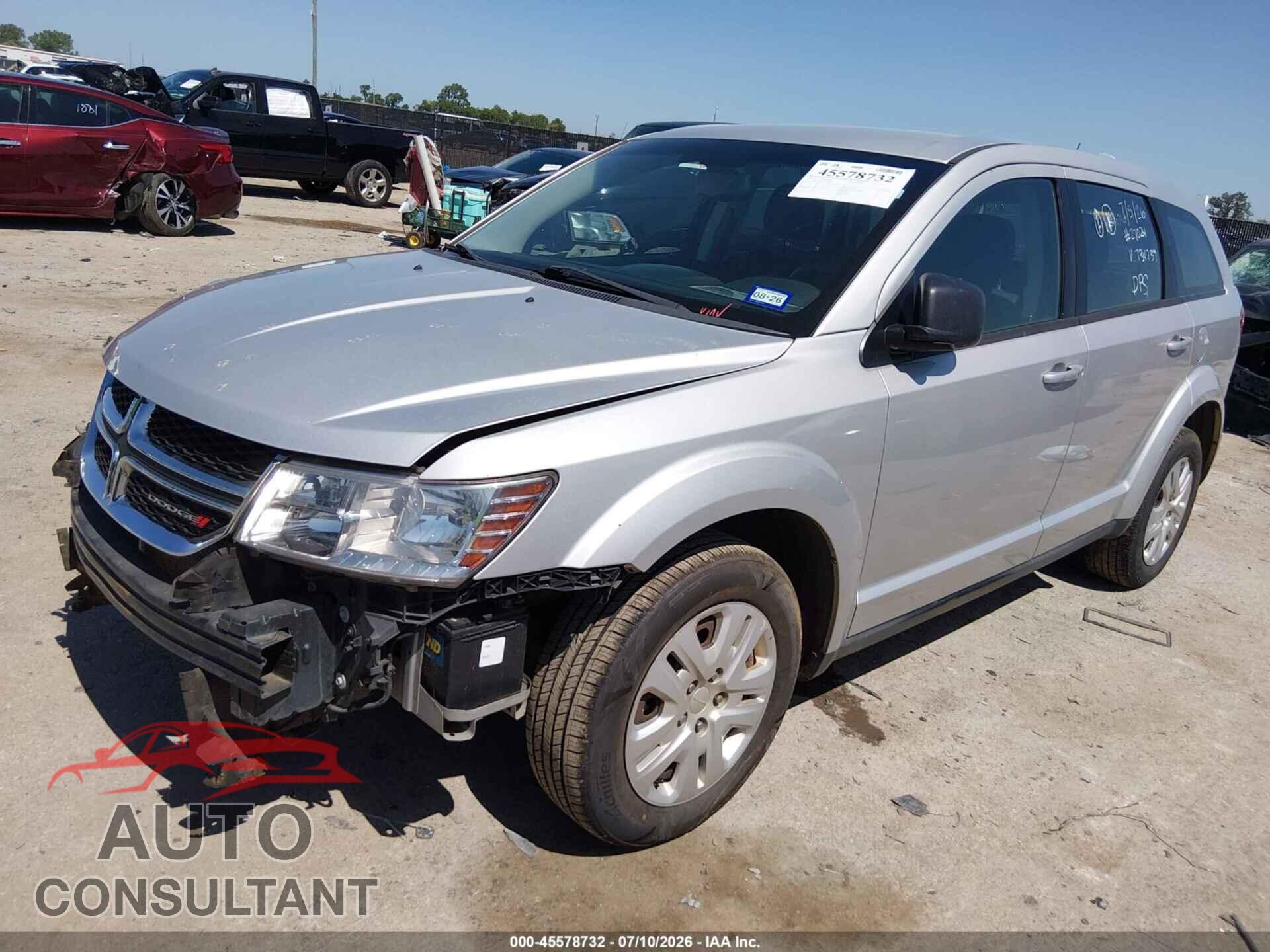 DODGE JOURNEY 2013 - 3C4PDCAB1DT734739