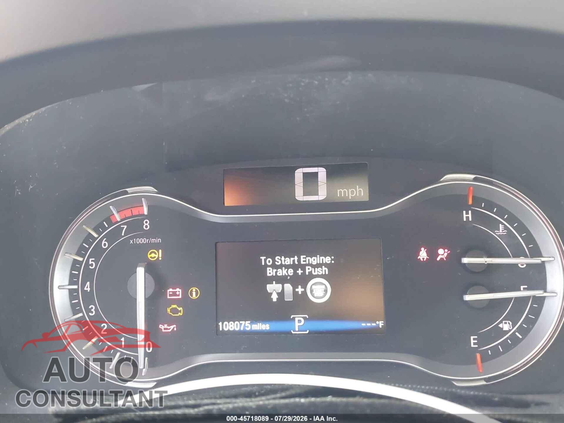 HONDA PILOT 2018 - 5FNYF5H37JB024876