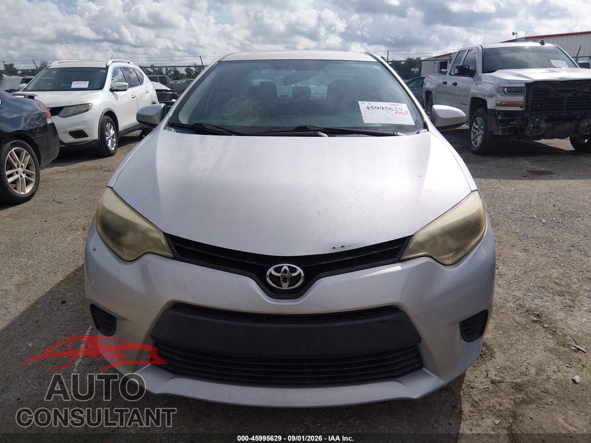 TOYOTA COROLLA 2014 - 5YFBURHE5EP120553