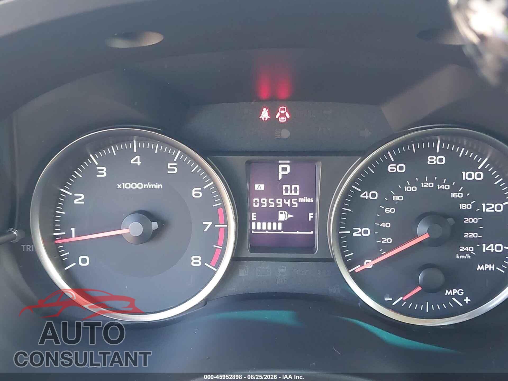 SUBARU CROSSTREK 2017 - JF2GPABC7HH246498
