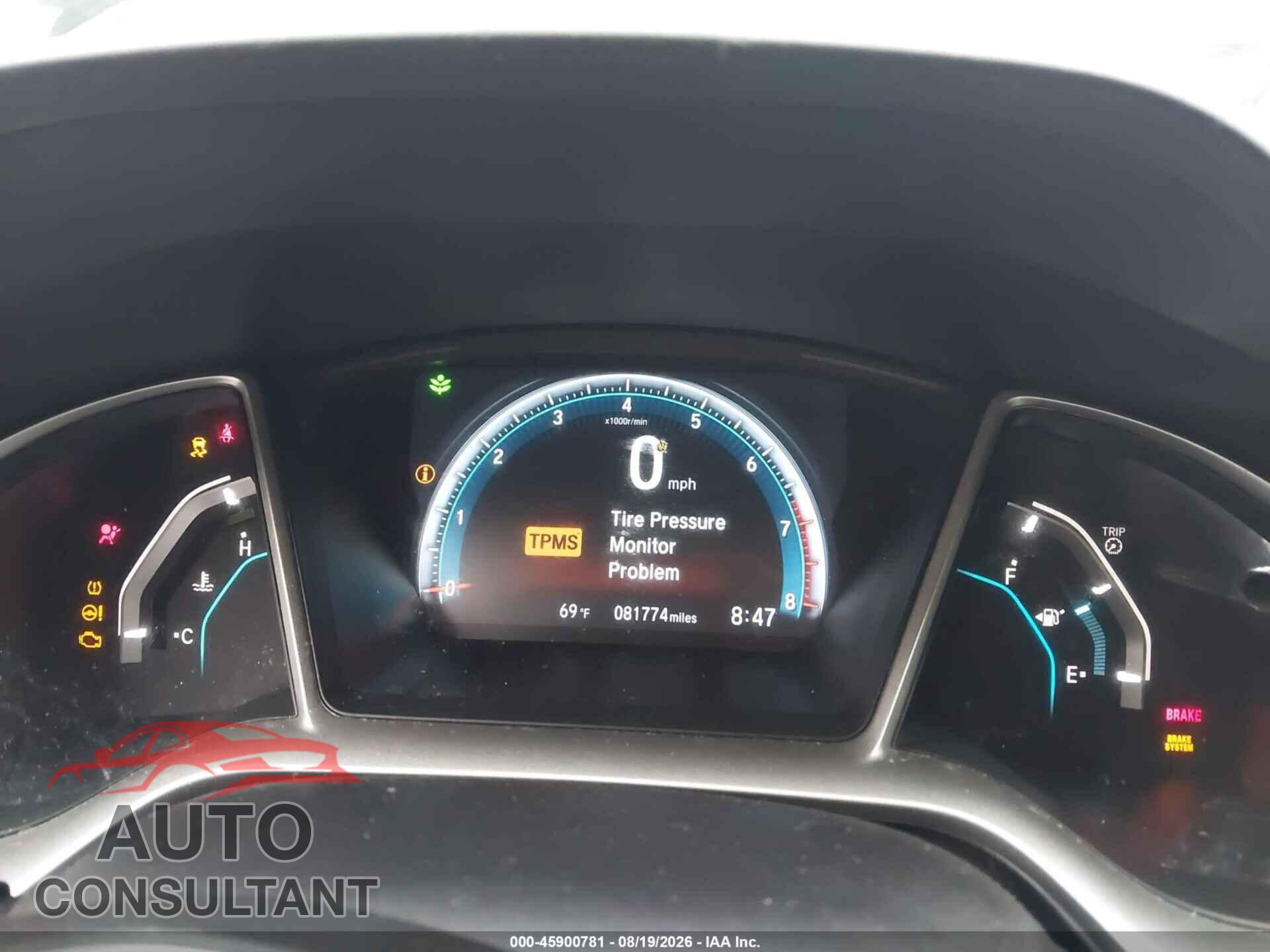 HONDA CIVIC 2018 - 19XFC2F70JE038516