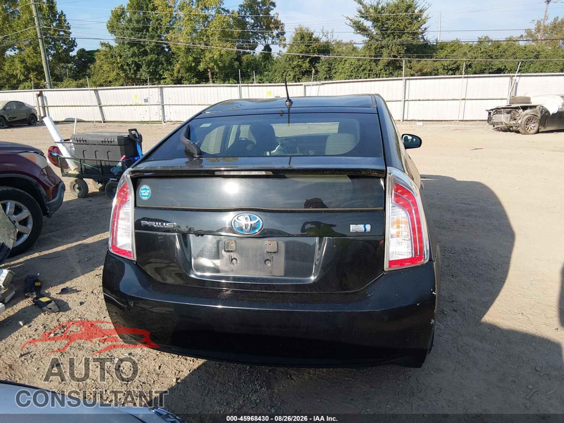 TOYOTA PRIUS 2013 - JTDKN3DU5D0349184