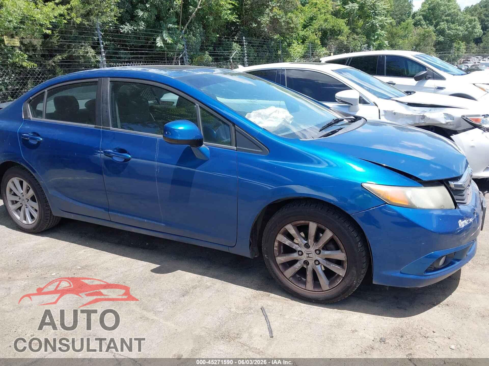 HONDA CIVIC 2012 - 2HGFB2F80CH502232
