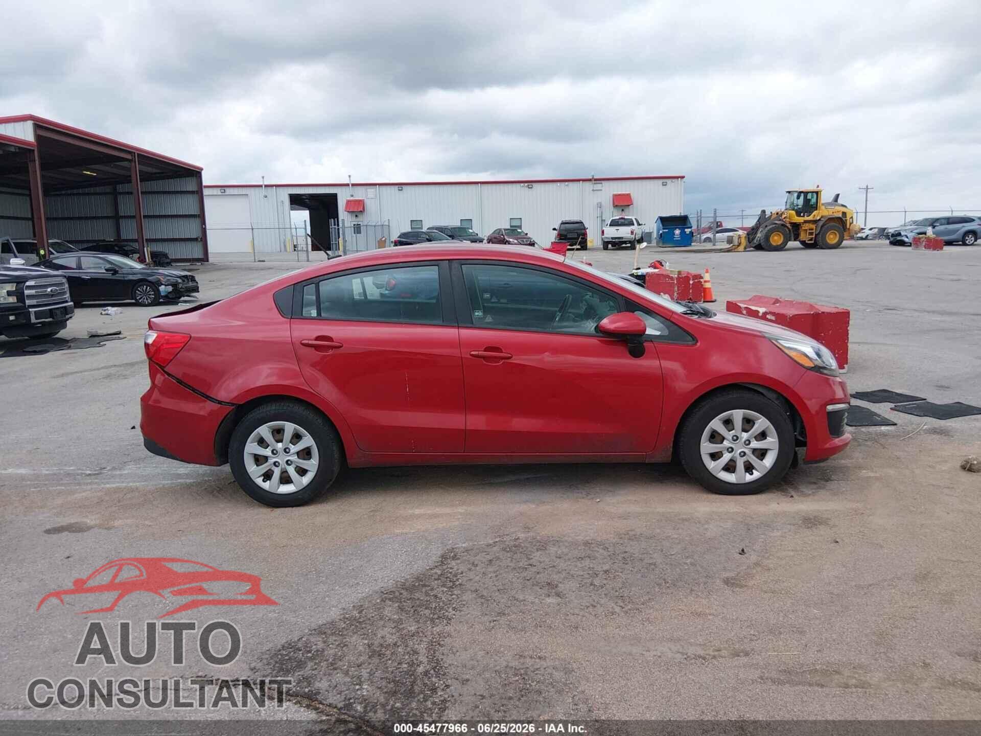KIA RIO 2017 - KNADM4A3XH6099082