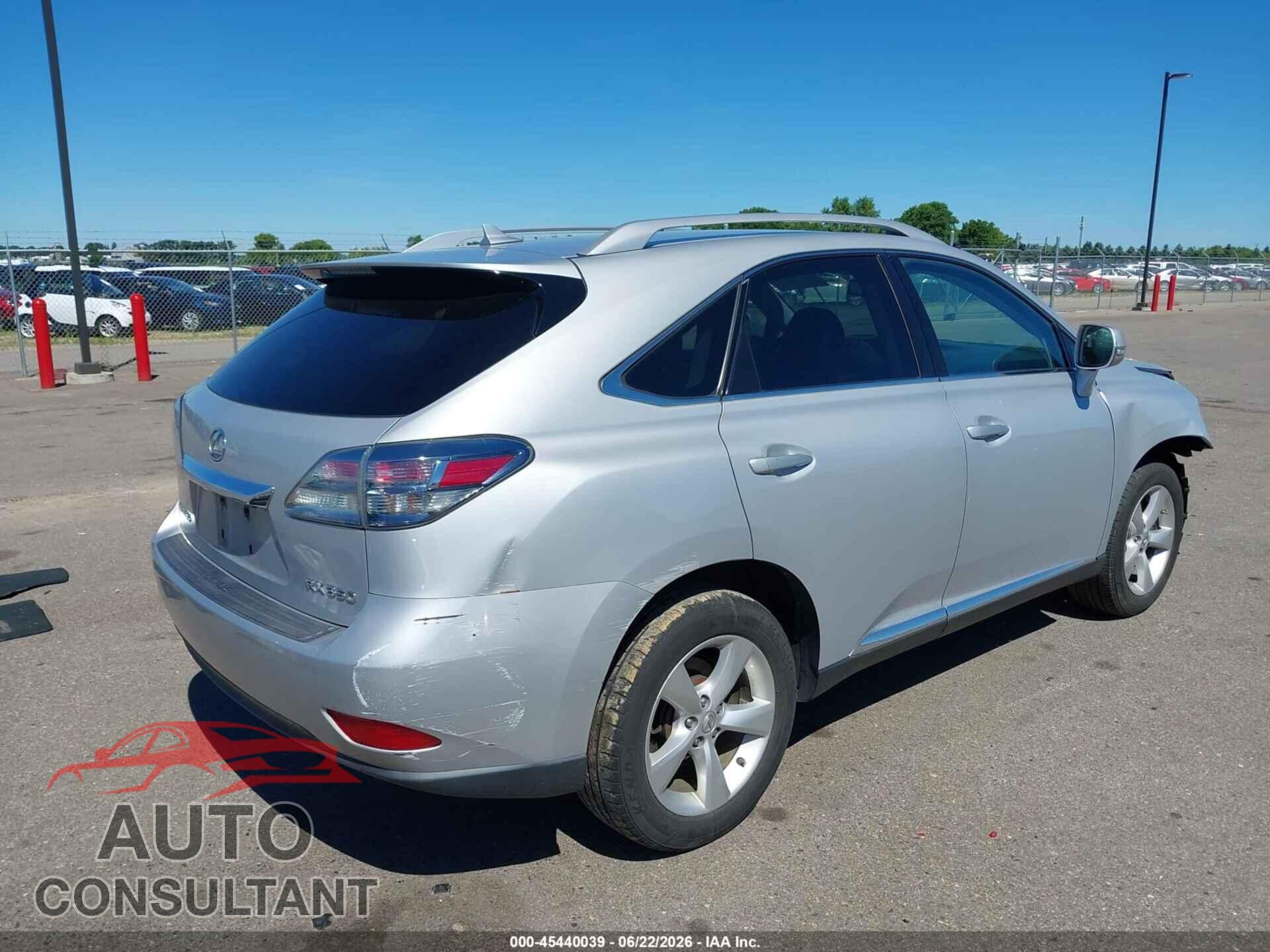 LEXUS RX 350 2010 - 2T2BK1BA0AC076979