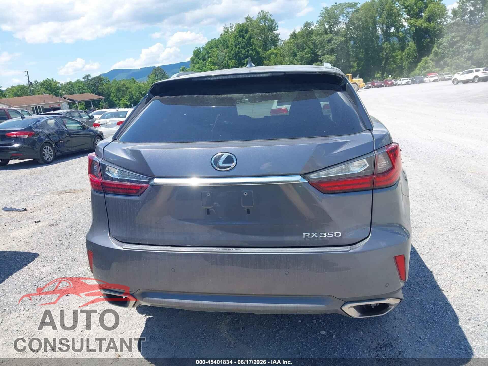 LEXUS RX 350 2017 - 2T2ZZMCA2HC035872