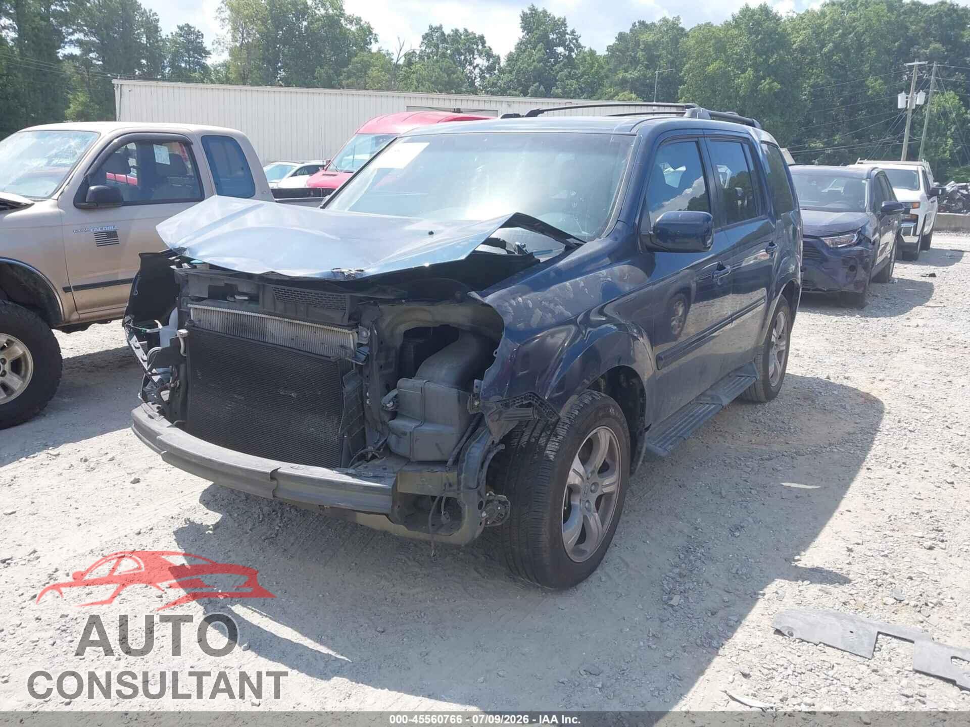 HONDA PILOT 2012 - 5FNYF3H7XCB029127