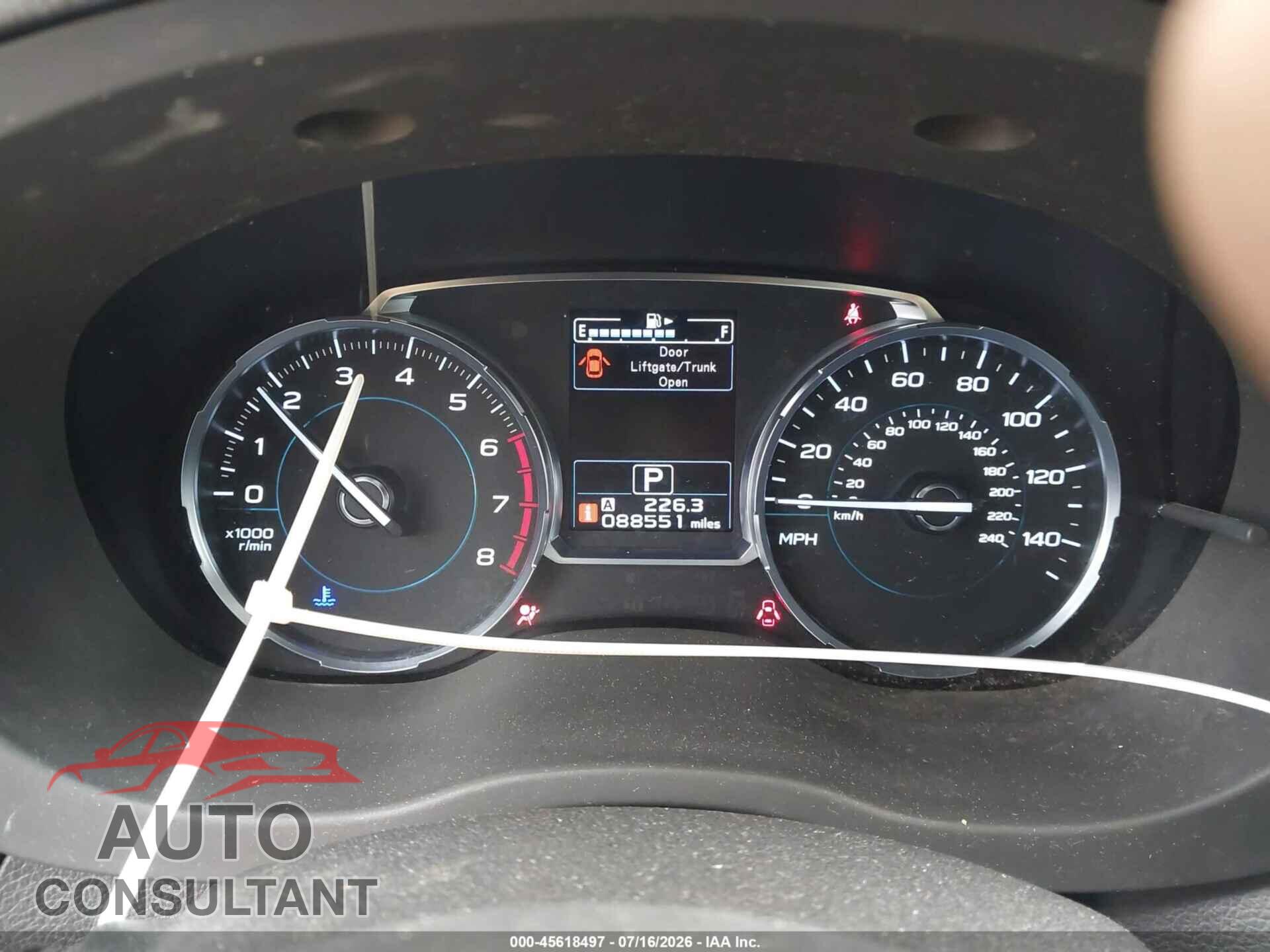 SUBARU FORESTER 2017 - JF2SJAJC2HH533650