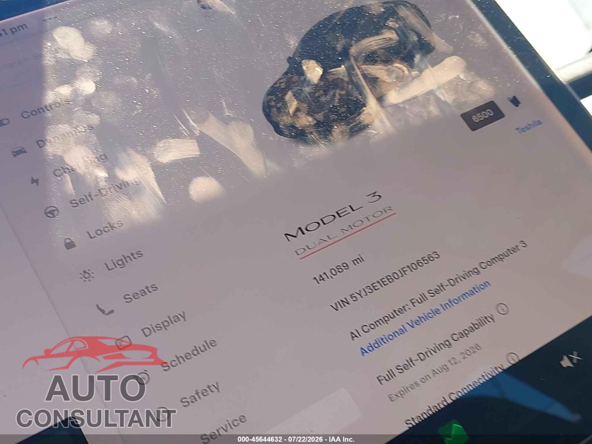TESLA MODEL 3 2018 - 5YJ3E1EB0JF106563