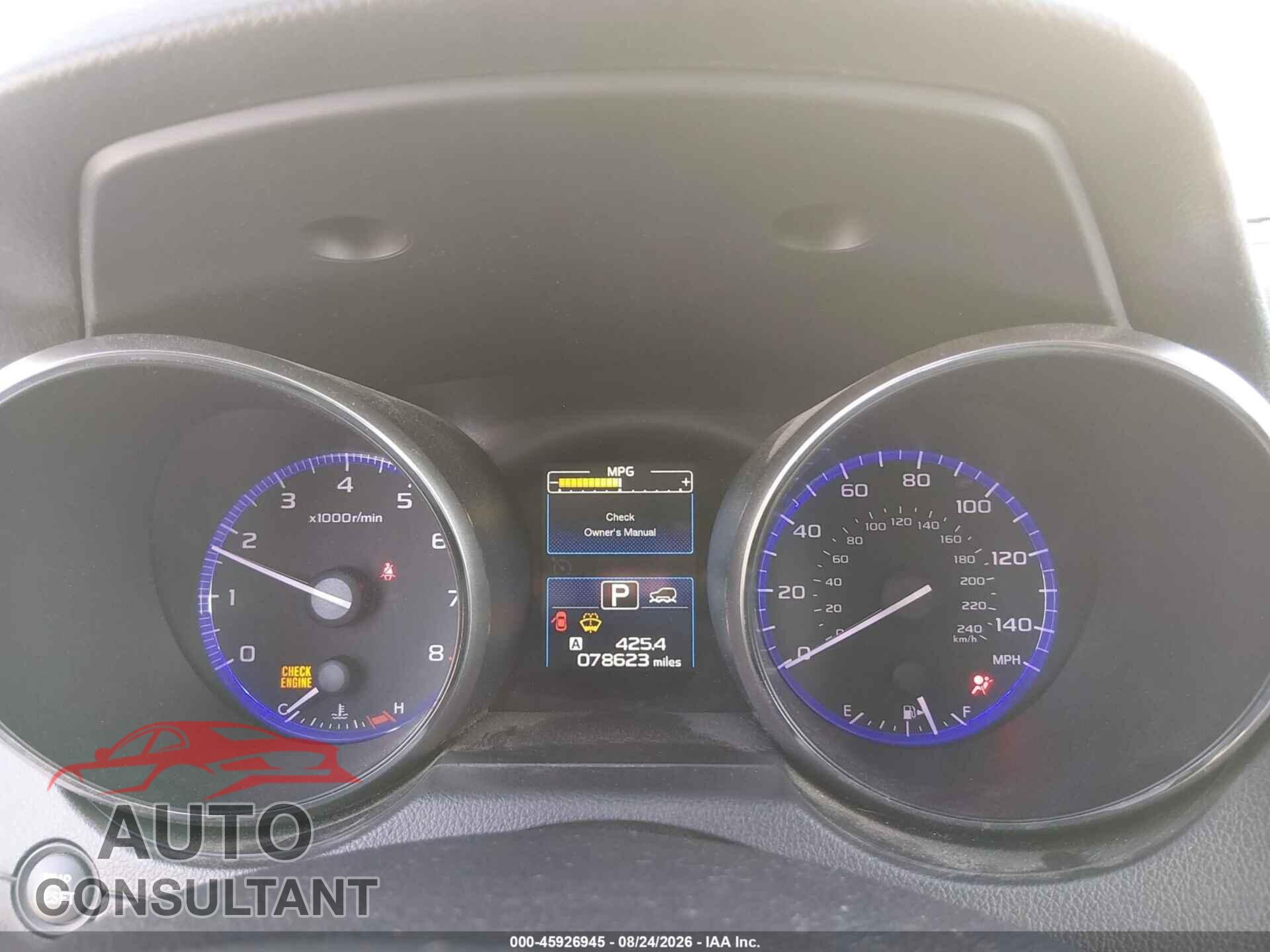 SUBARU OUTBACK 2017 - 4S4BSACC5H3432751
