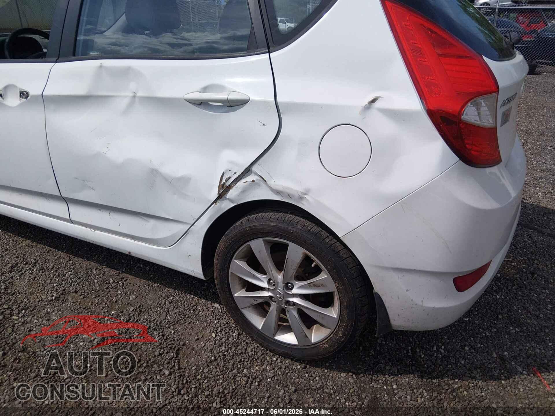 HYUNDAI ACCENT 2014 - KMHCU5AE3EU168736