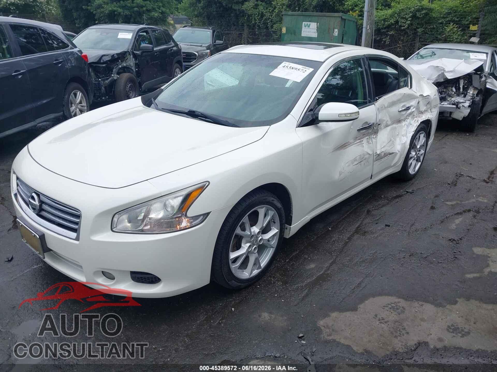 NISSAN MAXIMA 2014 - 1N4AA5AP3EC449193