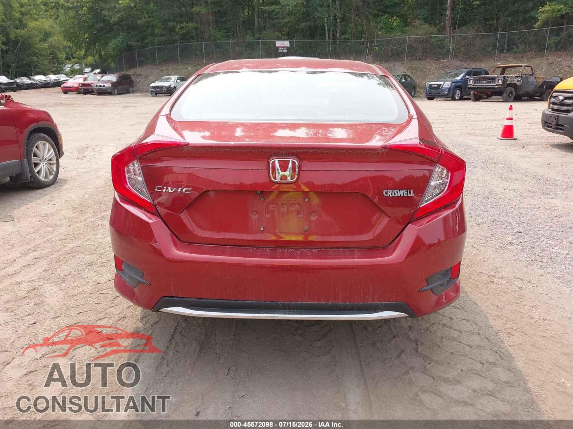 HONDA CIVIC 2020 - 19XFC2F60LE209551