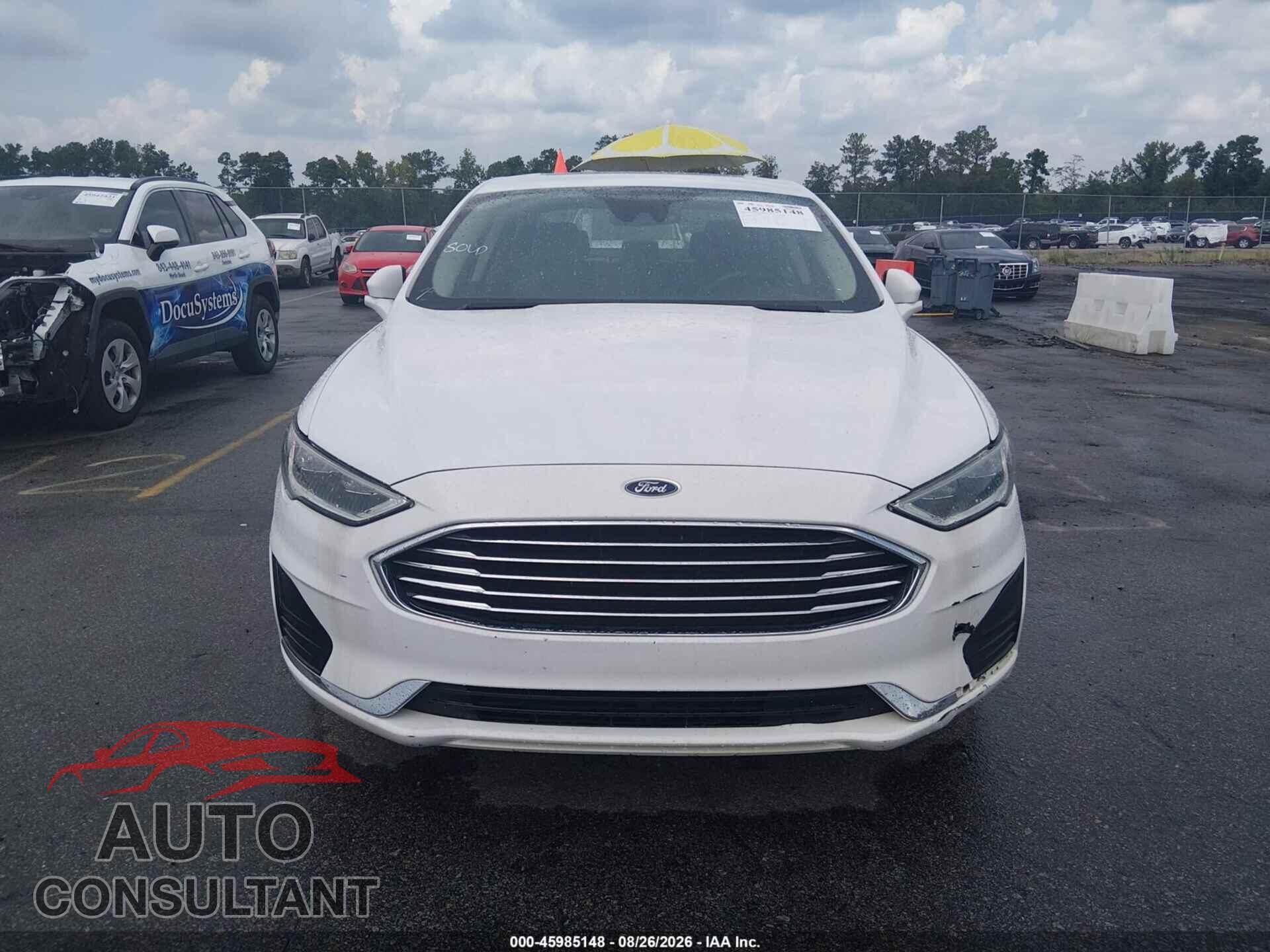 FORD FUSION 2019 - 3FA6P0CD2KR237733
