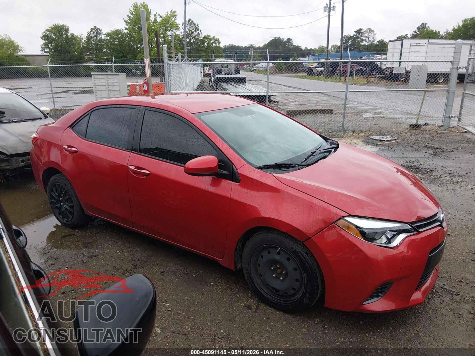 TOYOTA COROLLA 2015 - 2T1BURHEXFC434782