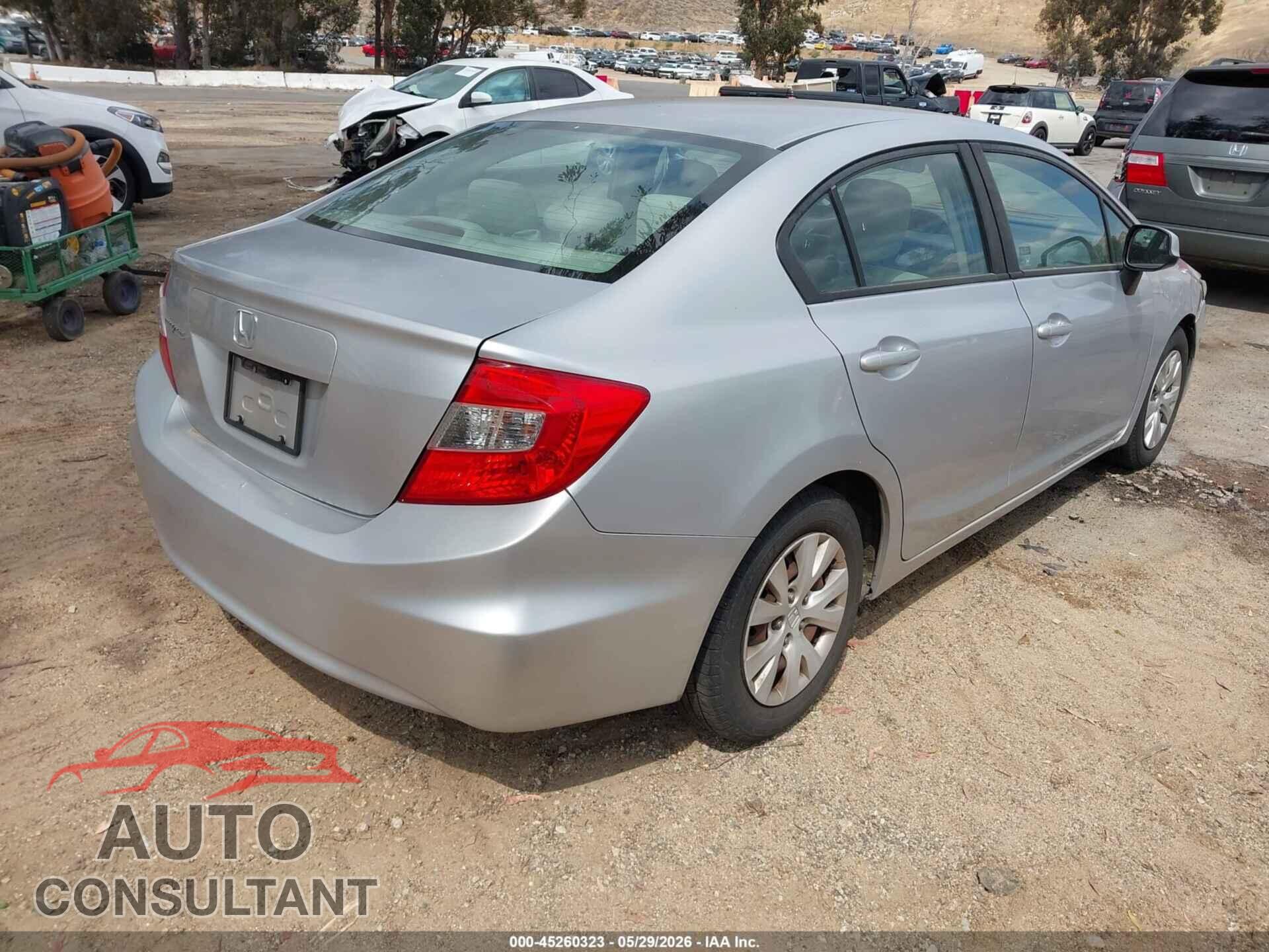 HONDA CIVIC 2012 - 19XFB2F50CE349559