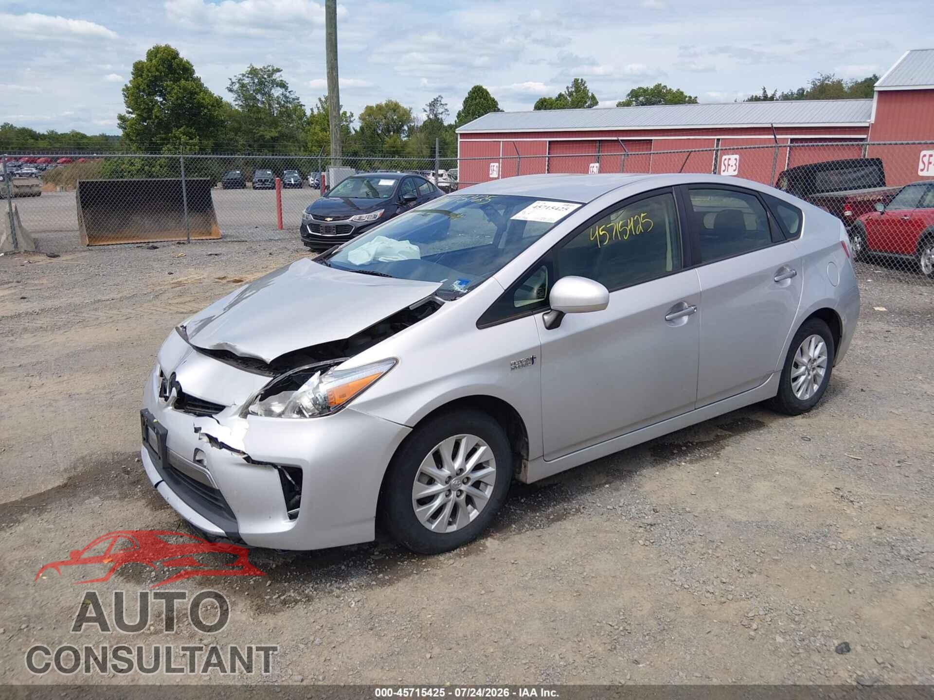 TOYOTA PRIUS PLUG-IN 2012 - JTDKN3DP2C3012320