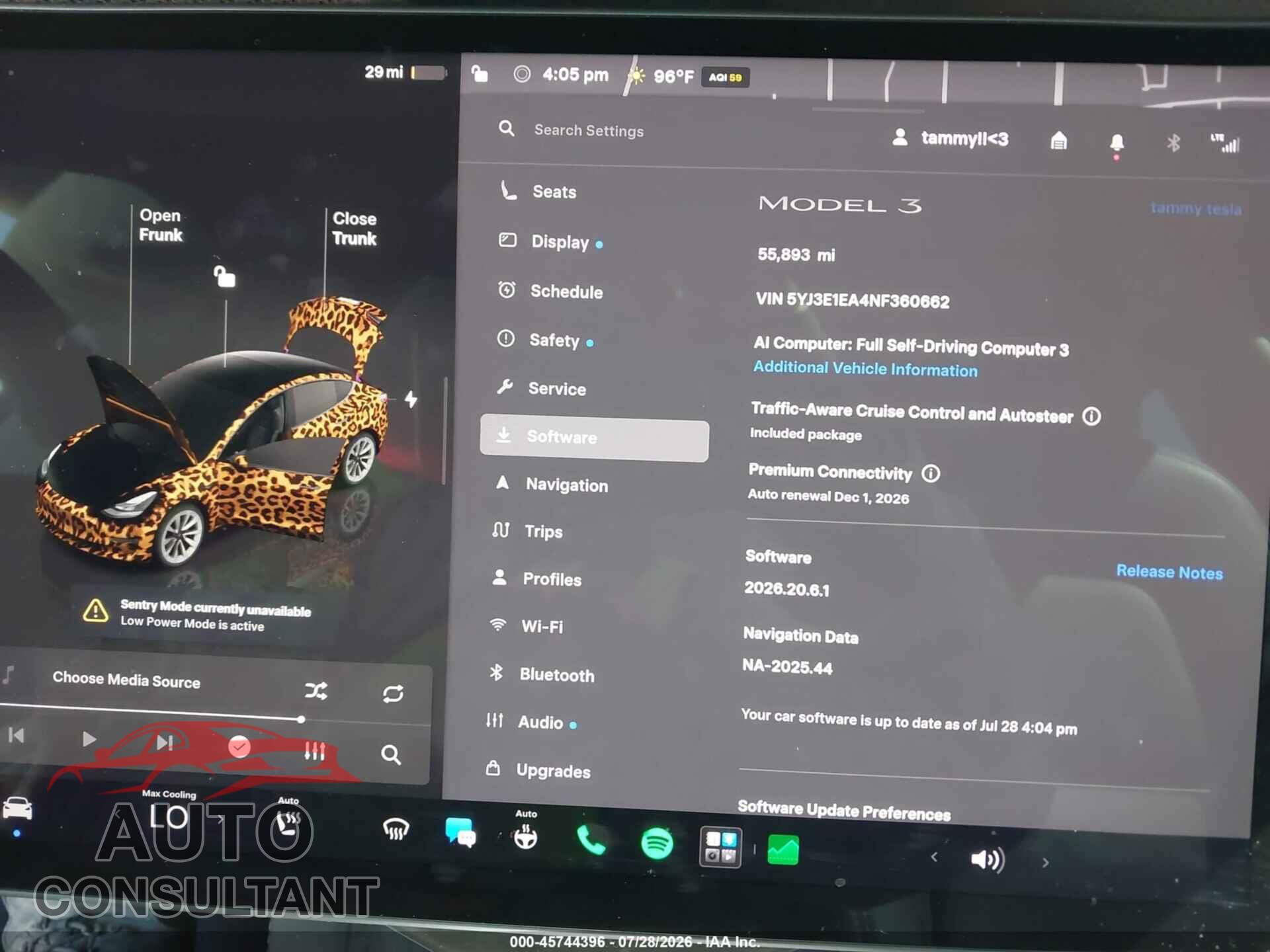 TESLA MODEL 3 2022 - 5YJ3E1EA4NF360662