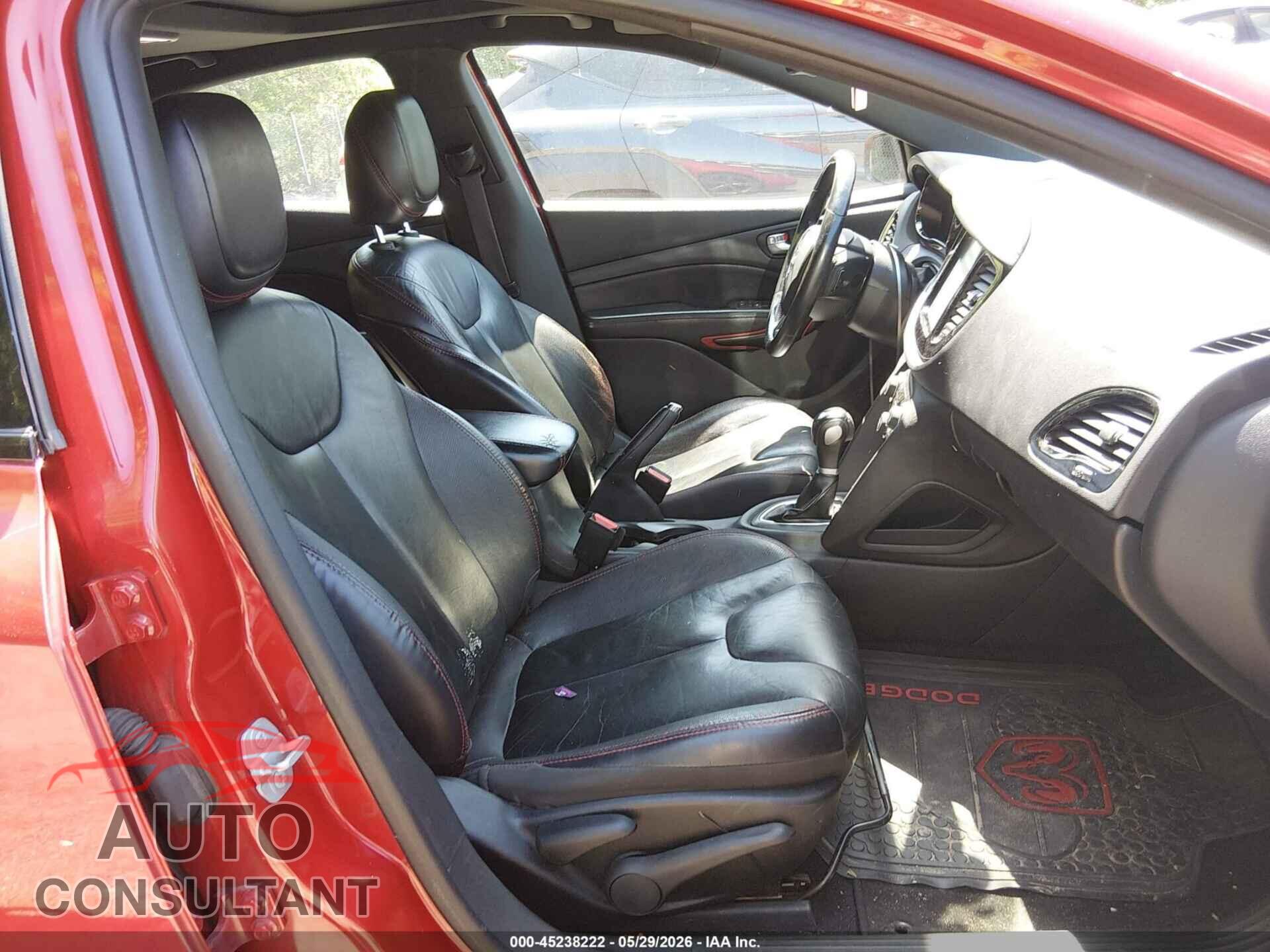 DODGE DART 2015 - 1C3CDFEB1FD152809