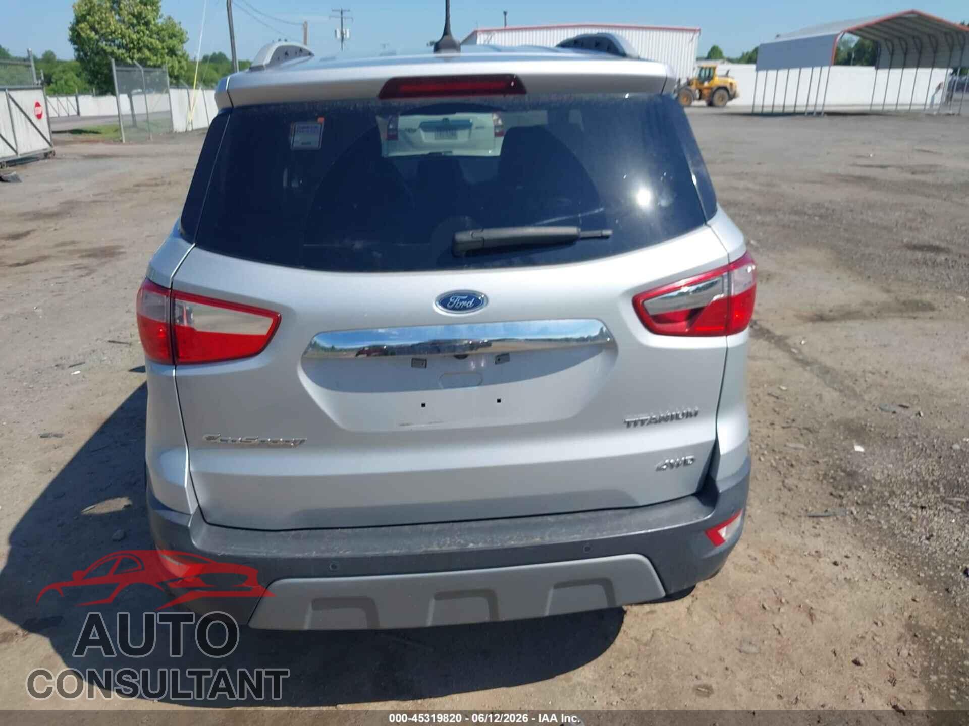 FORD ECOSPORT 2019 - MAJ6S3KL2KC297504