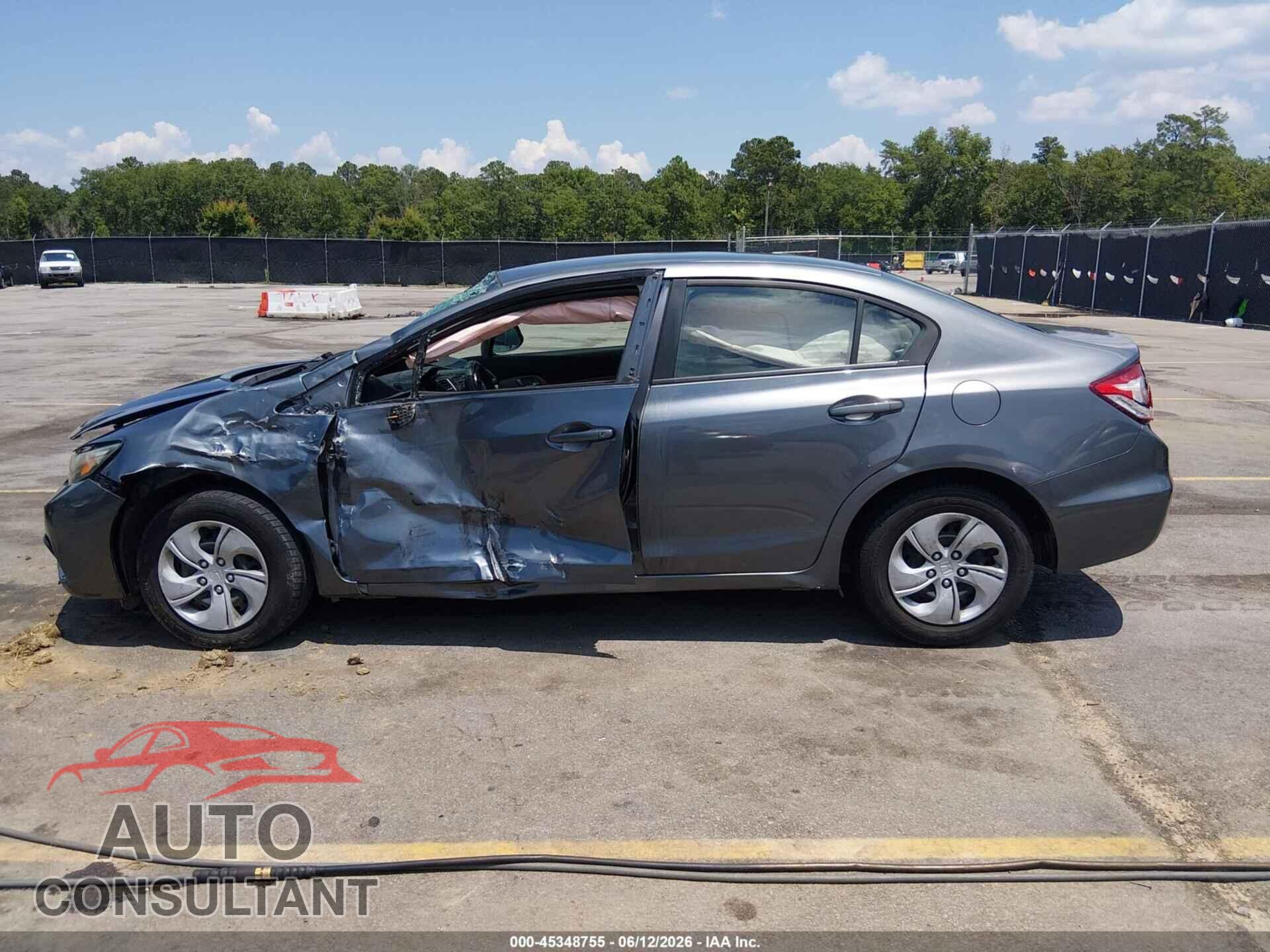 HONDA CIVIC 2013 - 19XFB2F56DE237107