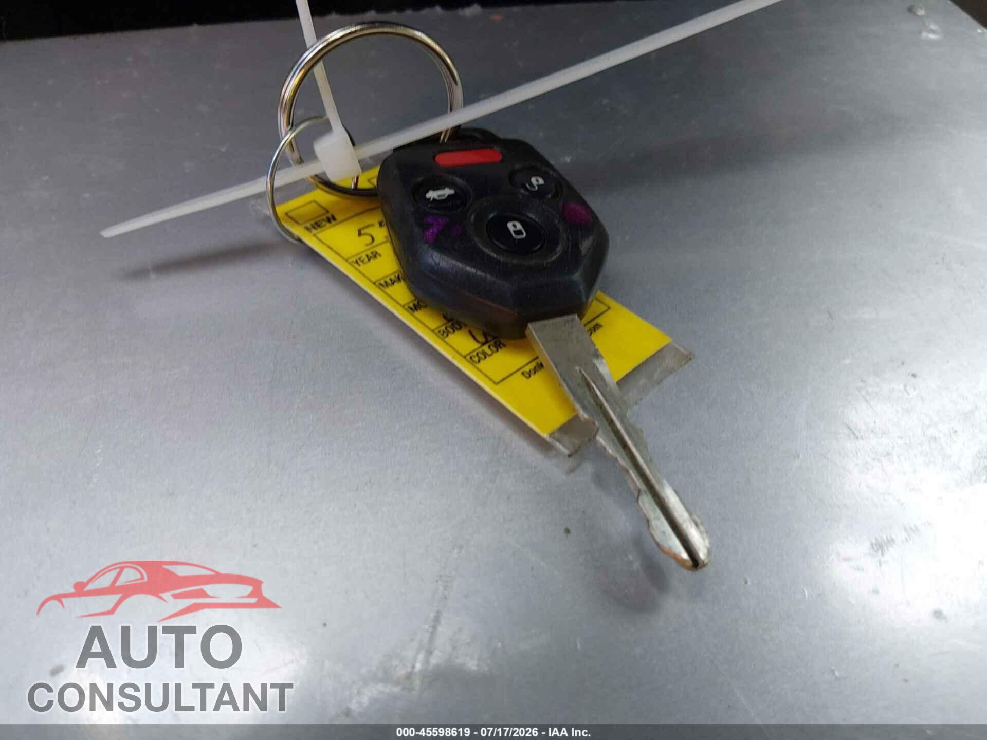 SUBARU OUTBACK 2009 - 4S4BP66C697311943