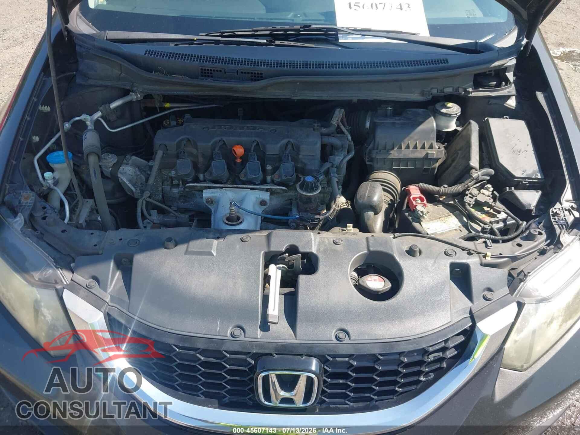 HONDA CIVIC 2013 - 19XFB2F84DE012808