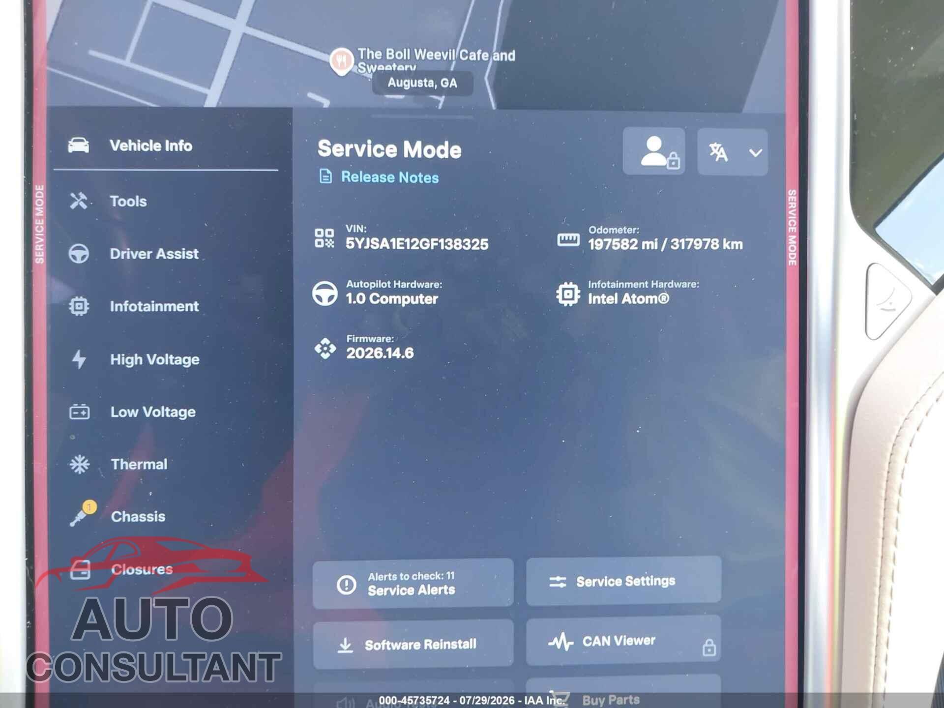 TESLA MODEL S 2016 - 5YJSA1E12GF138325