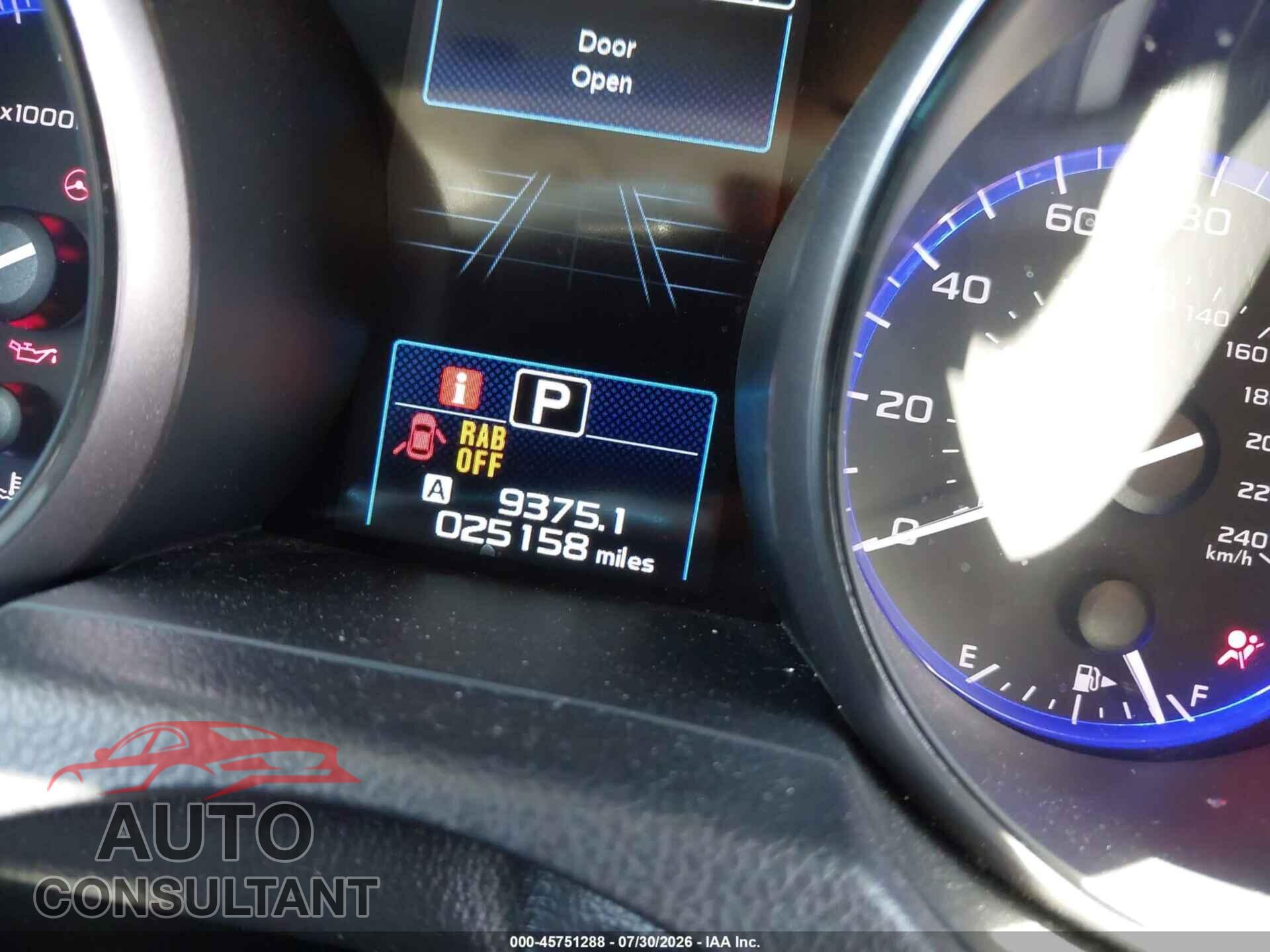 SUBARU OUTBACK 2019 - 4S4BSANC4K3245943