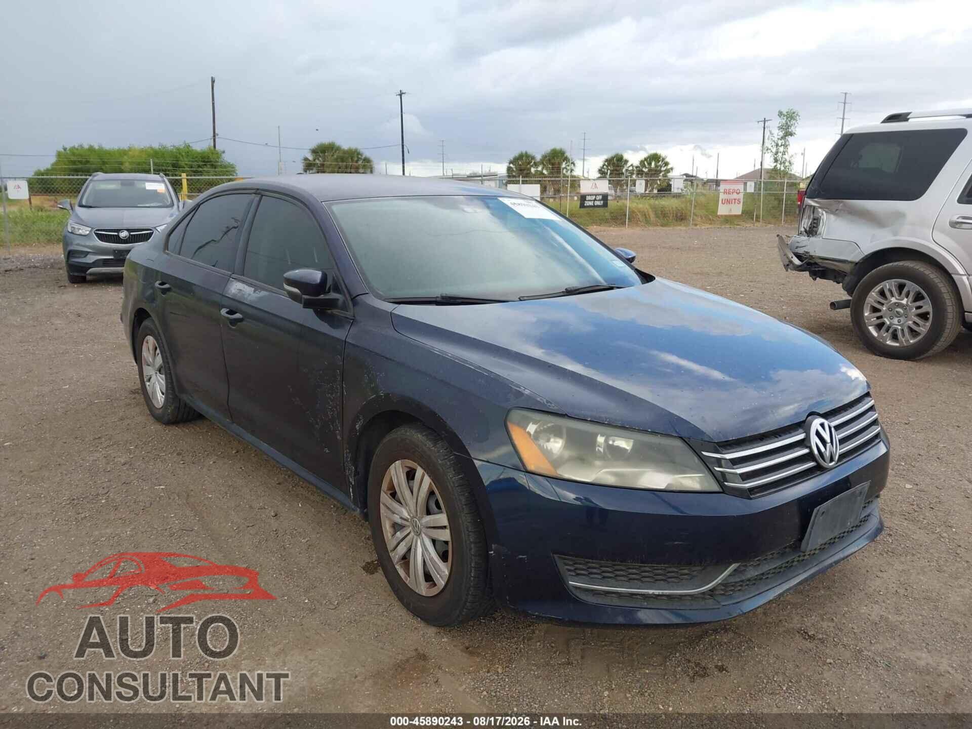 VOLKSWAGEN PASSAT 2014 - 1VWAT7A36EC035528