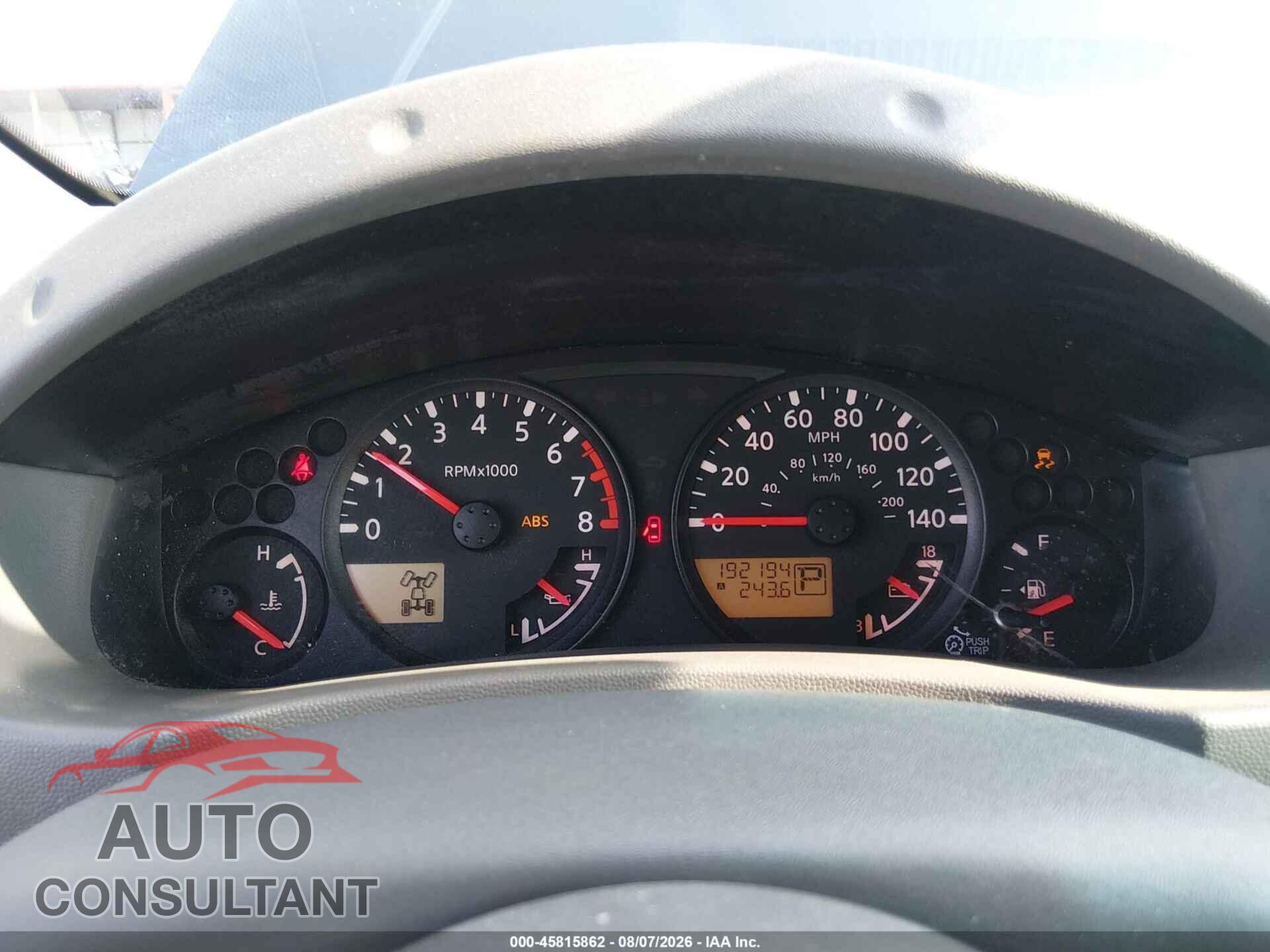 NISSAN FRONTIER 2014 - 1N6AD0EV7EN748717
