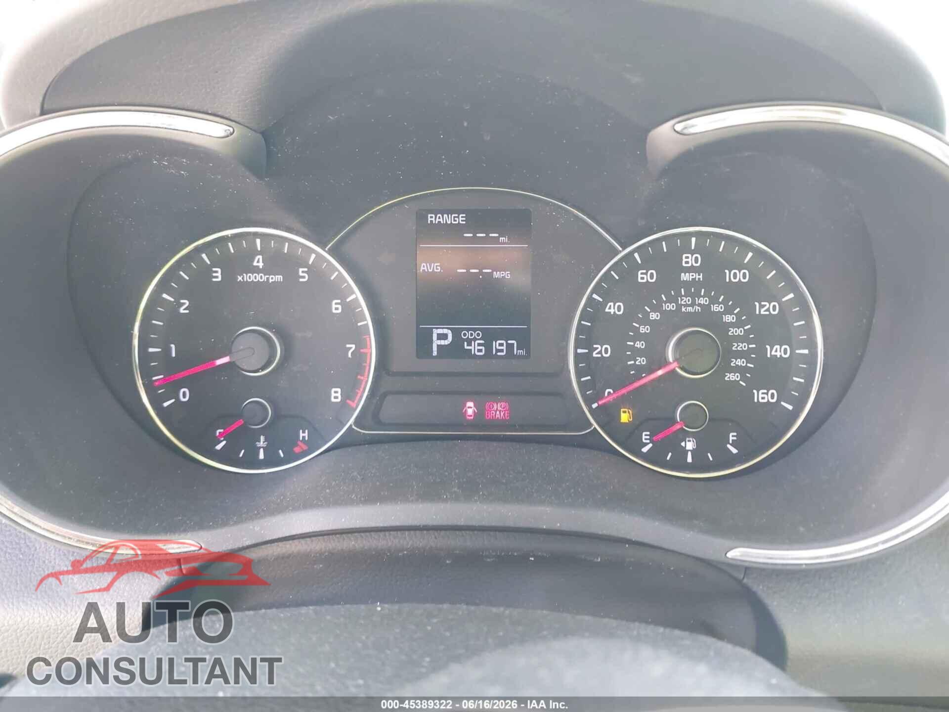 KIA FORTE 2016 - KNAFX4A61G5498946