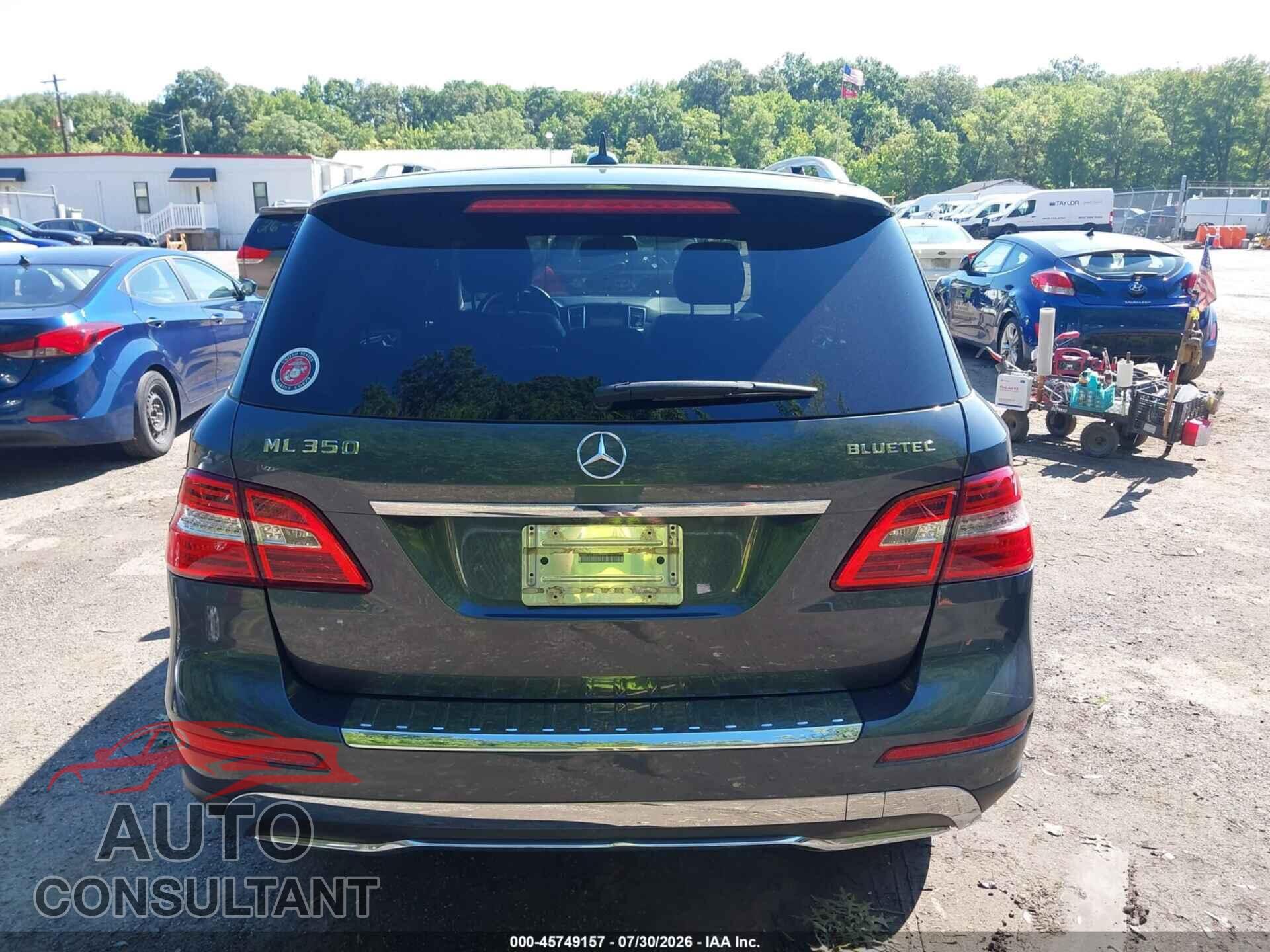 MERCEDES-BENZ ML 350 BLUETEC 2012 - 4JGDA2EB3CA037591