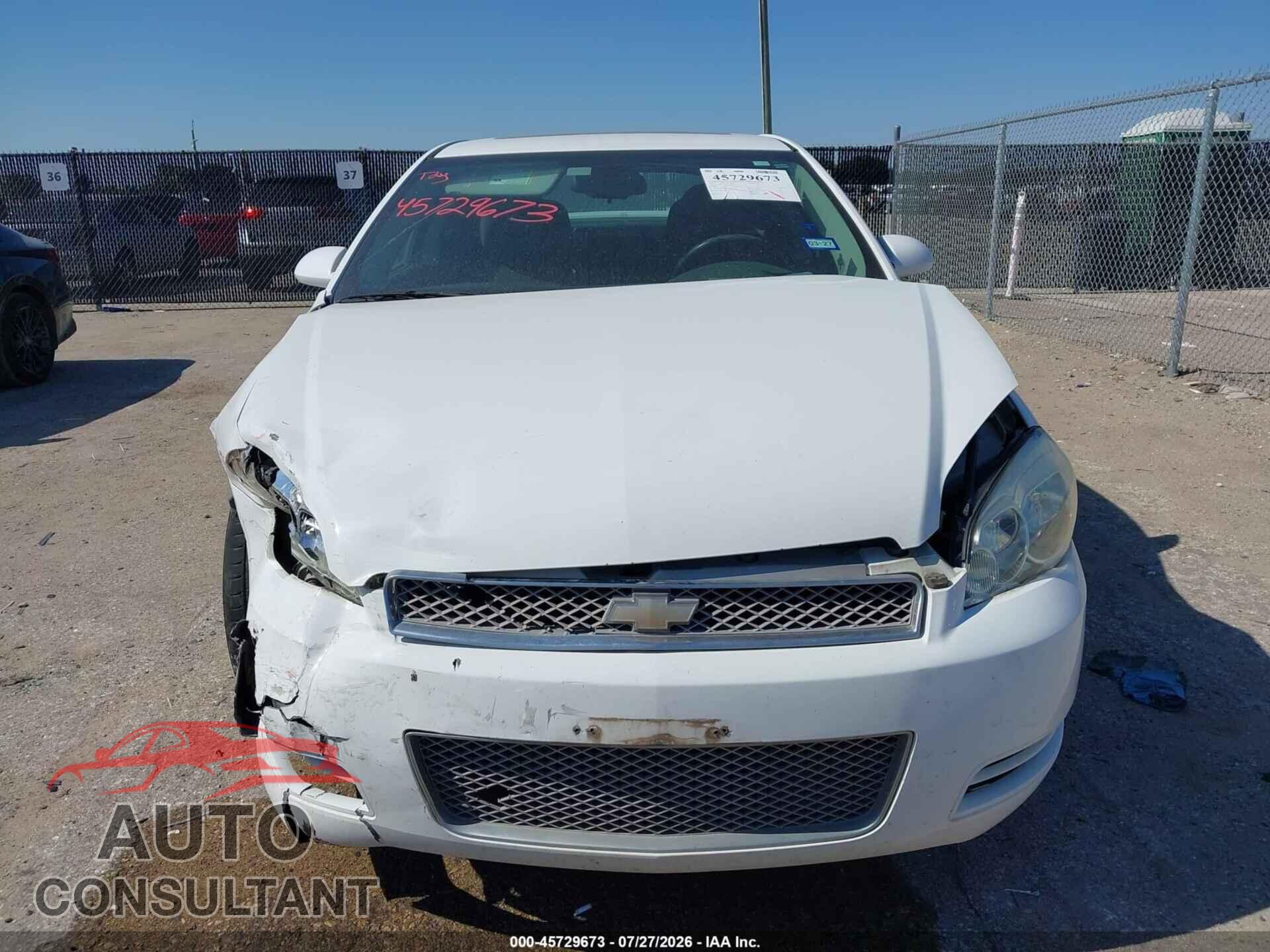 CHEVROLET IMPALA 2013 - 2G1WG5E37D1126350