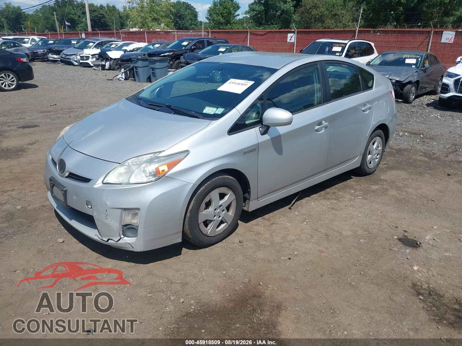 TOYOTA PRIUS 2010 - JTDKN3DU0A0091572