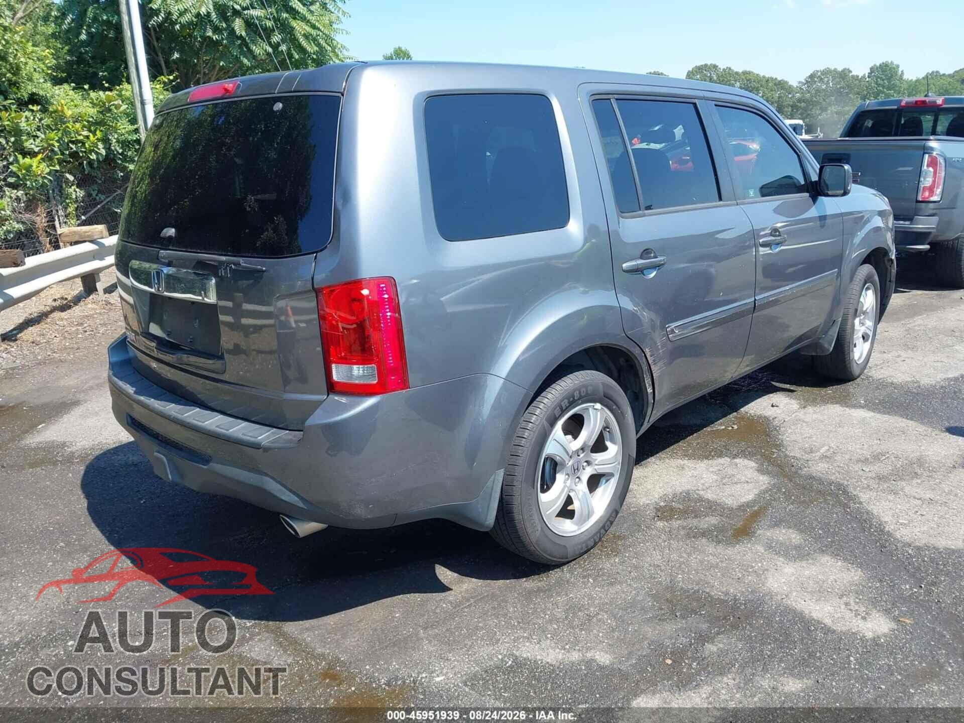 HONDA PILOT 2012 - 5FNYF3H55CB008927