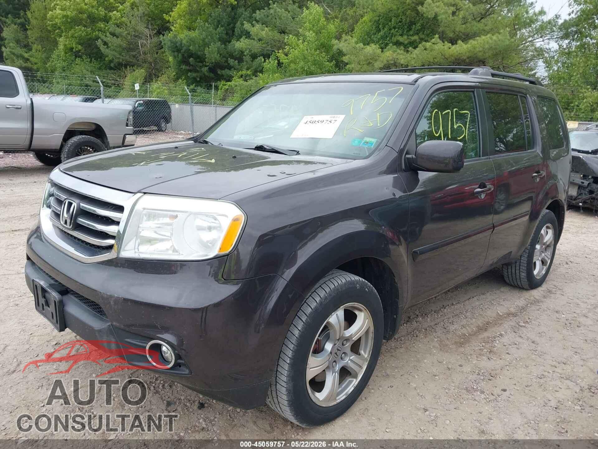 HONDA PILOT 2012 - 5FNYF4H64CB040279