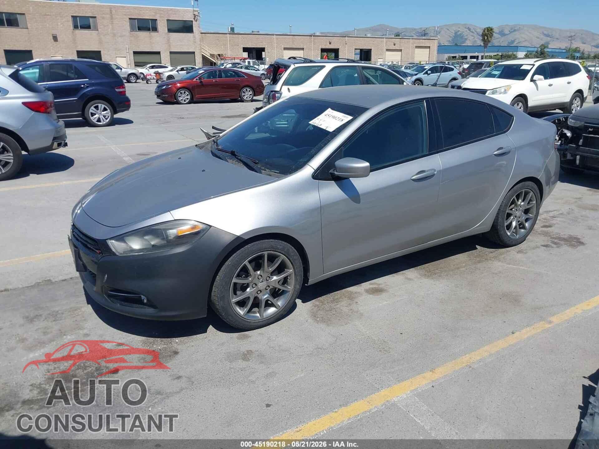 DODGE DART 2015 - 1C3CDFBB8FD165366