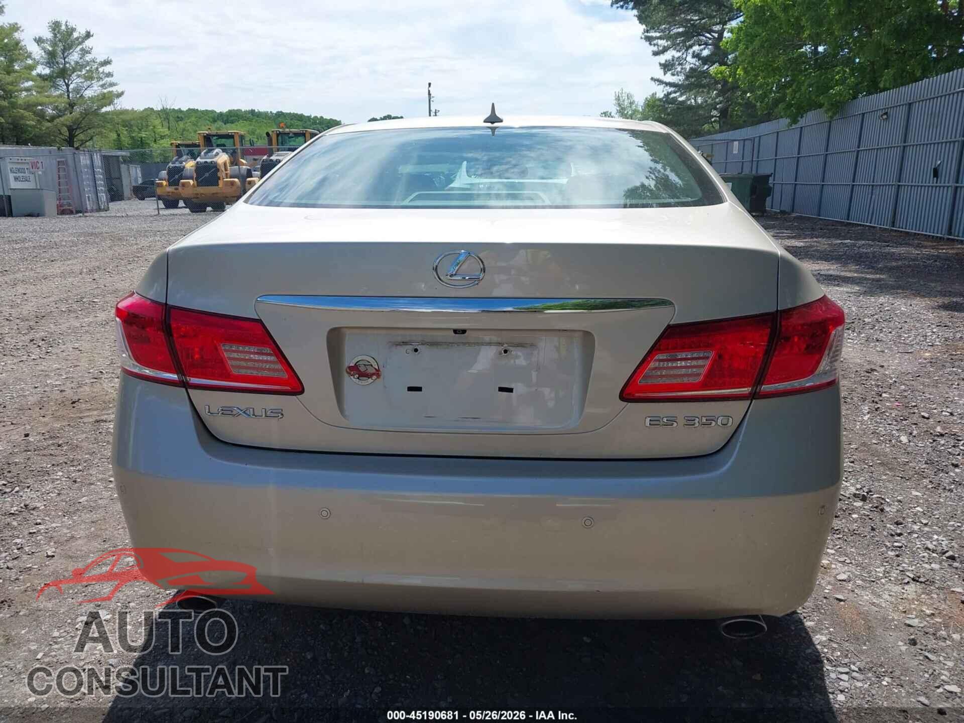 LEXUS ES 350 2010 - JTHBK1EG1A2365239