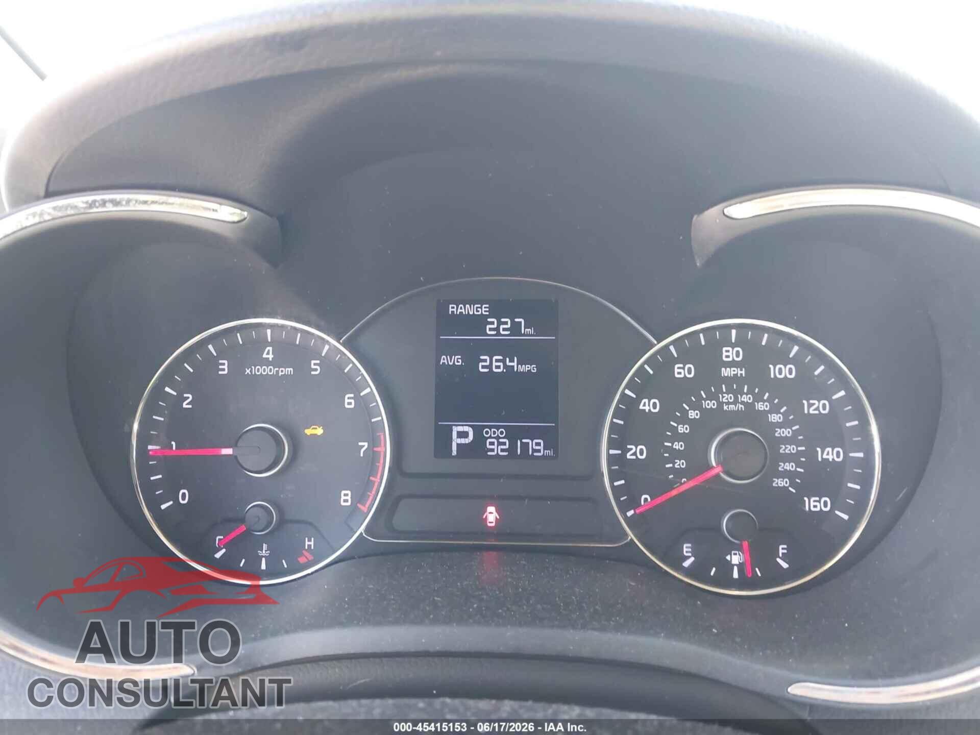 KIA FORTE 2015 - KNAFX4A67F5291623