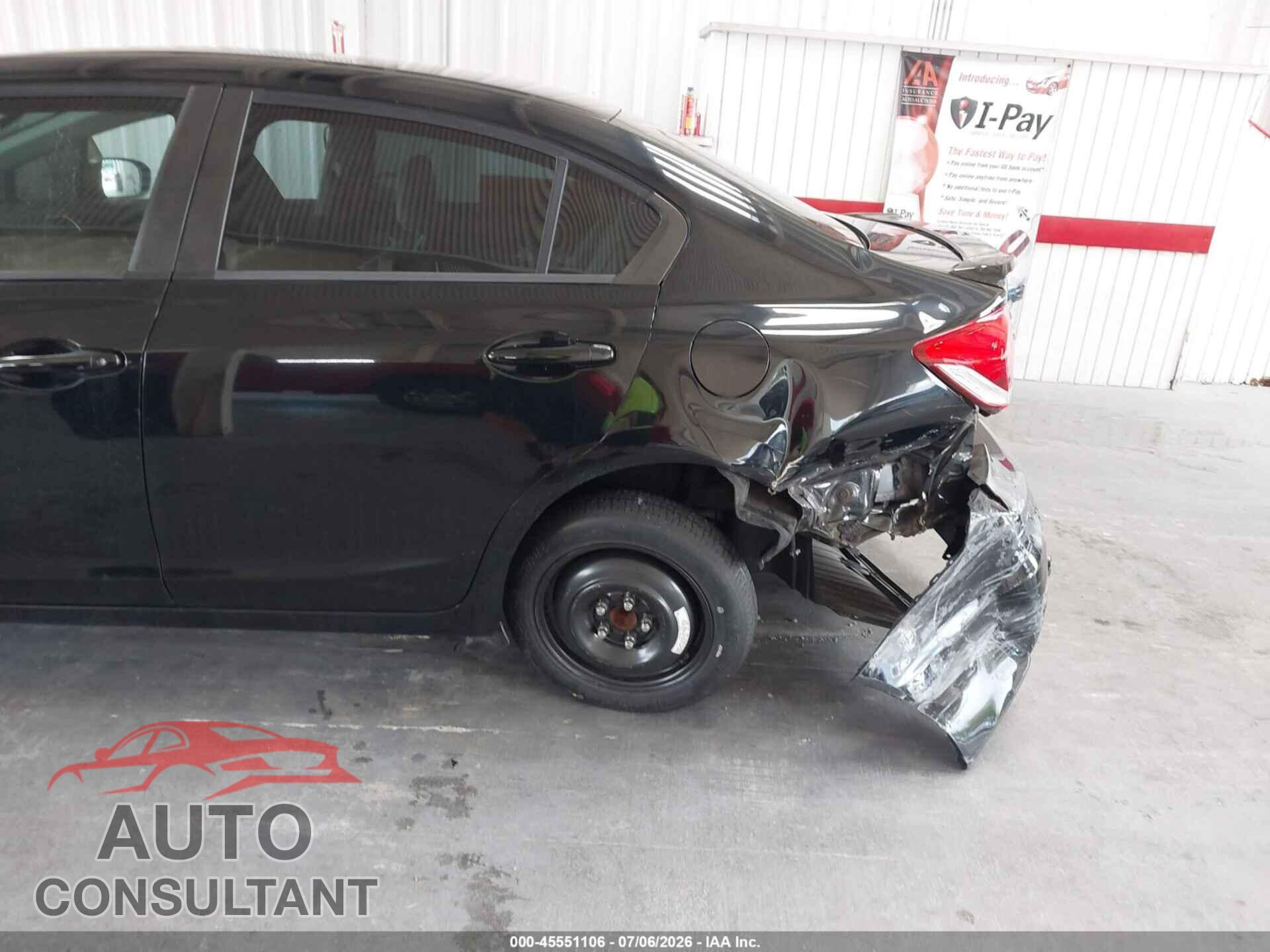 HONDA CIVIC 2014 - 19XFB2F53EE040820