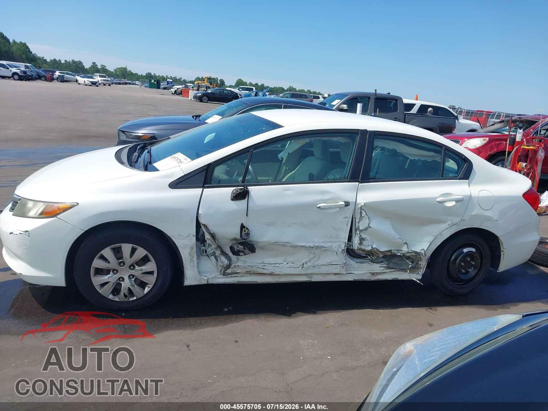 HONDA CIVIC 2012 - 2HGFB2F58CH315827
