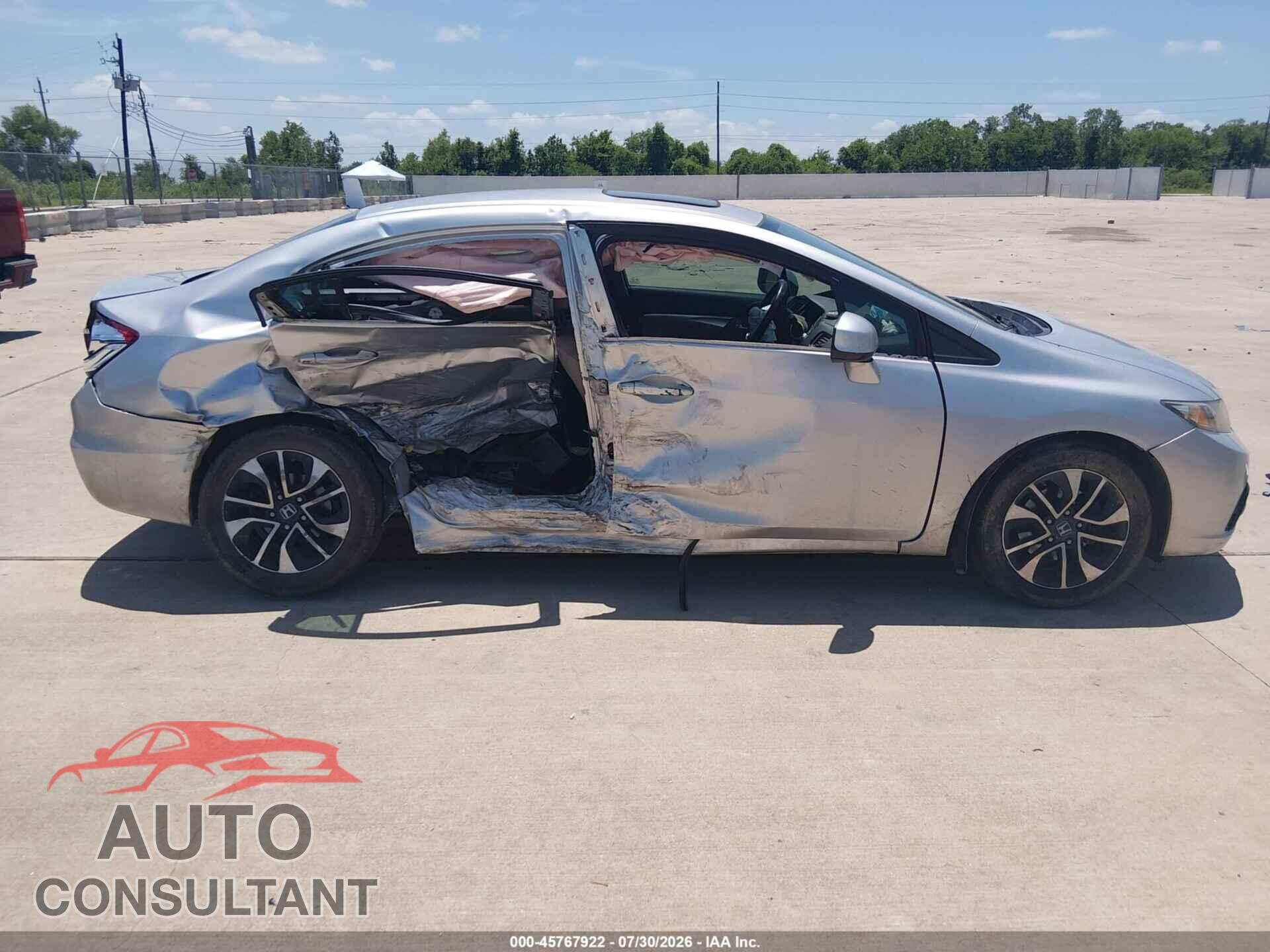 HONDA CIVIC 2013 - 19XFB2F94DE049530