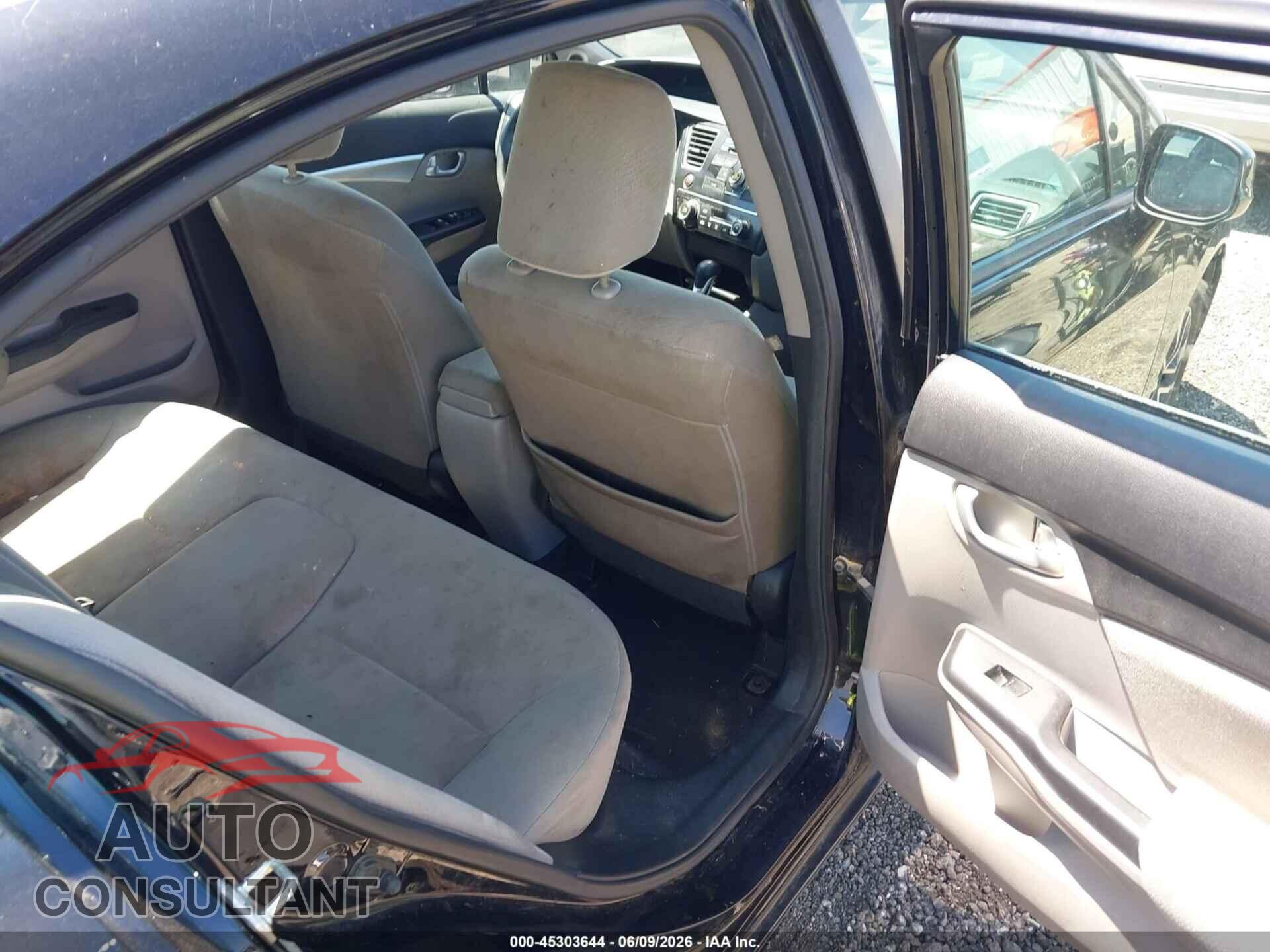HONDA CIVIC 2013 - 19XFB2F8XDE081437