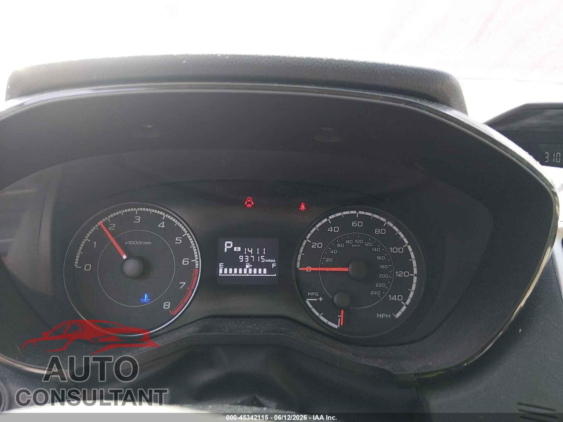 SUBARU IMPREZA 2017 - 4S3GKAA67H3624535