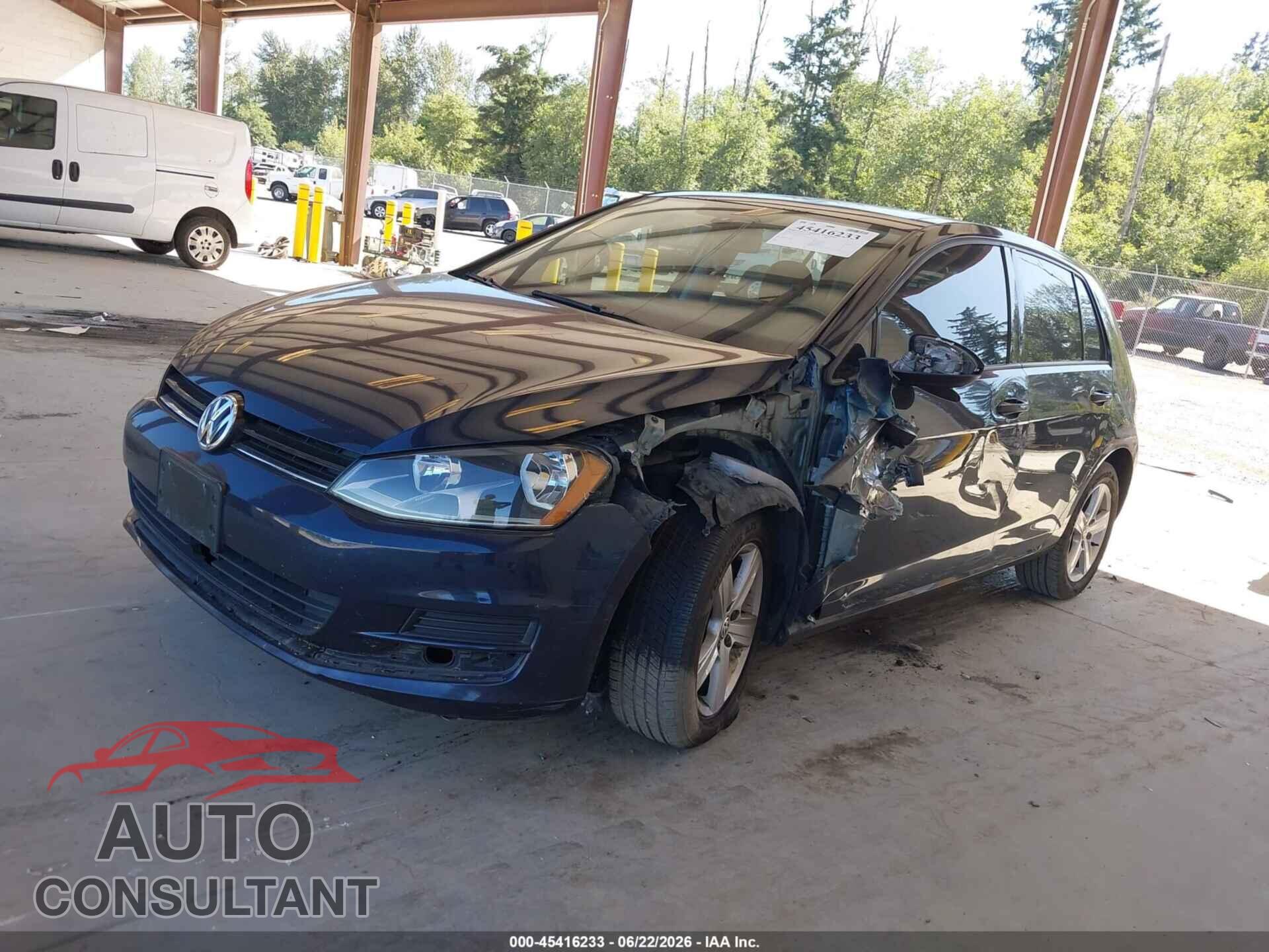 VOLKSWAGEN GOLF 2017 - 3VW217AU2HM070377