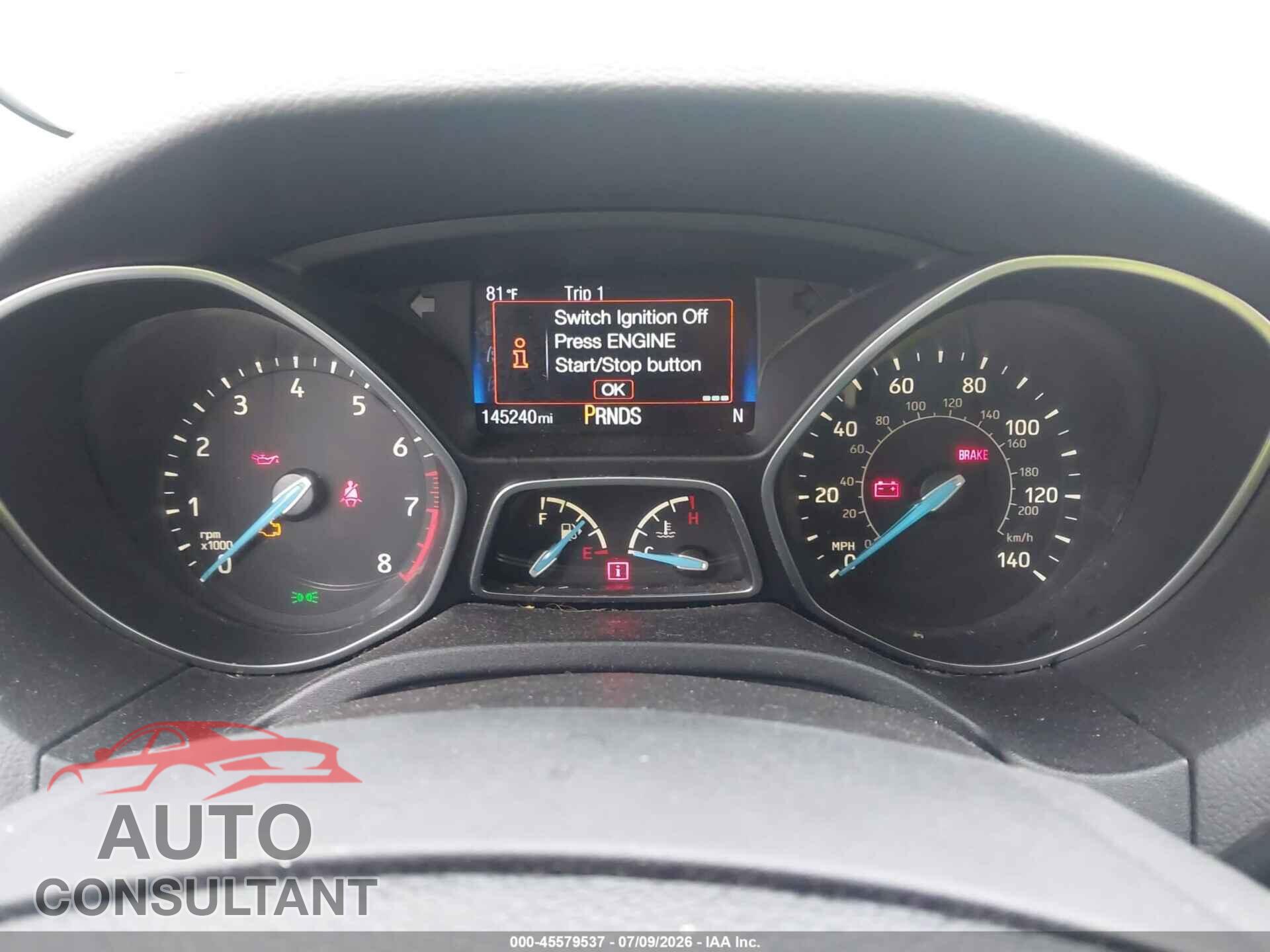 FORD FOCUS 2016 - 1FADP3N21GL250340