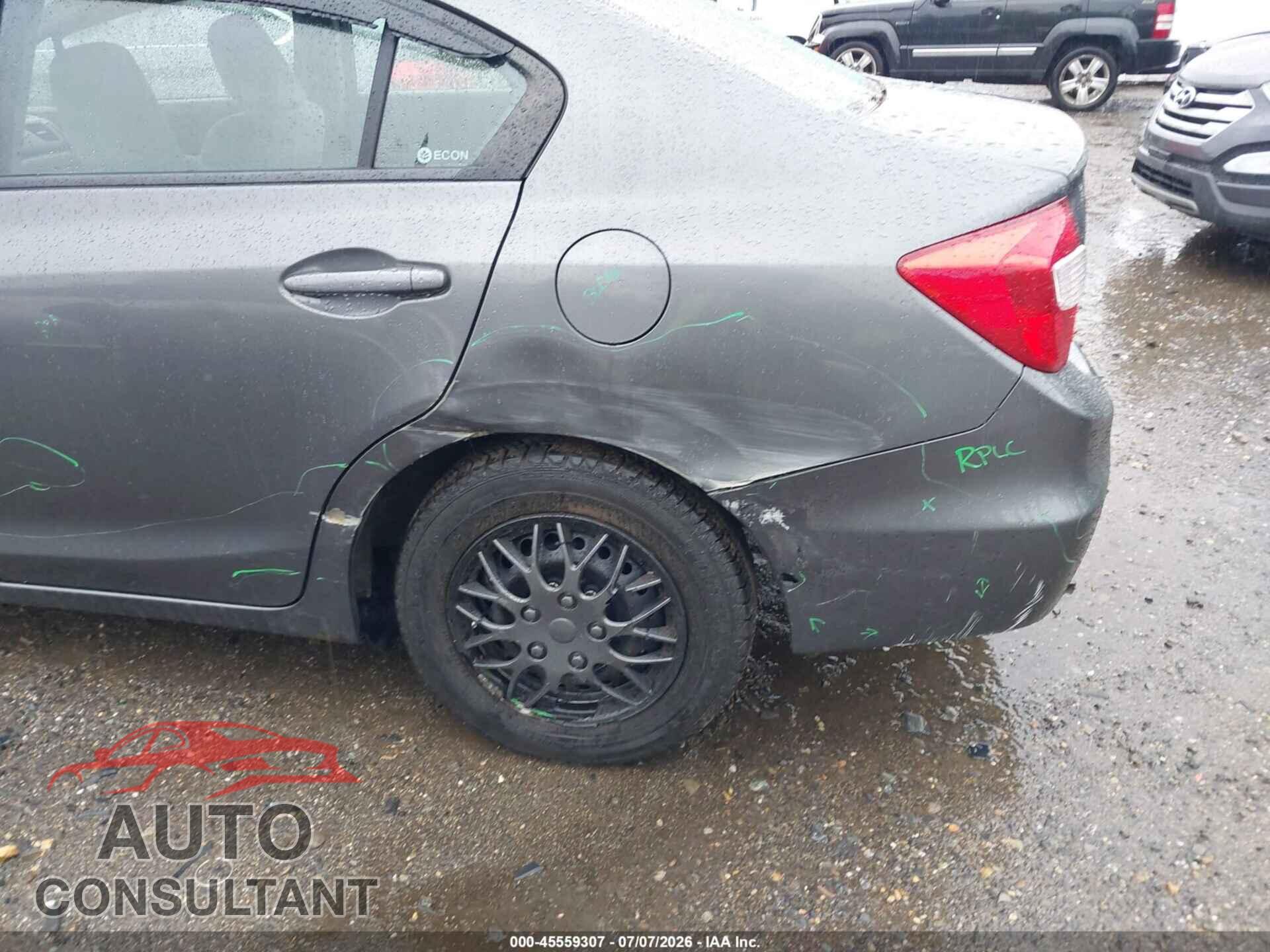 HONDA CIVIC 2012 - 19XFB2F52CE373958