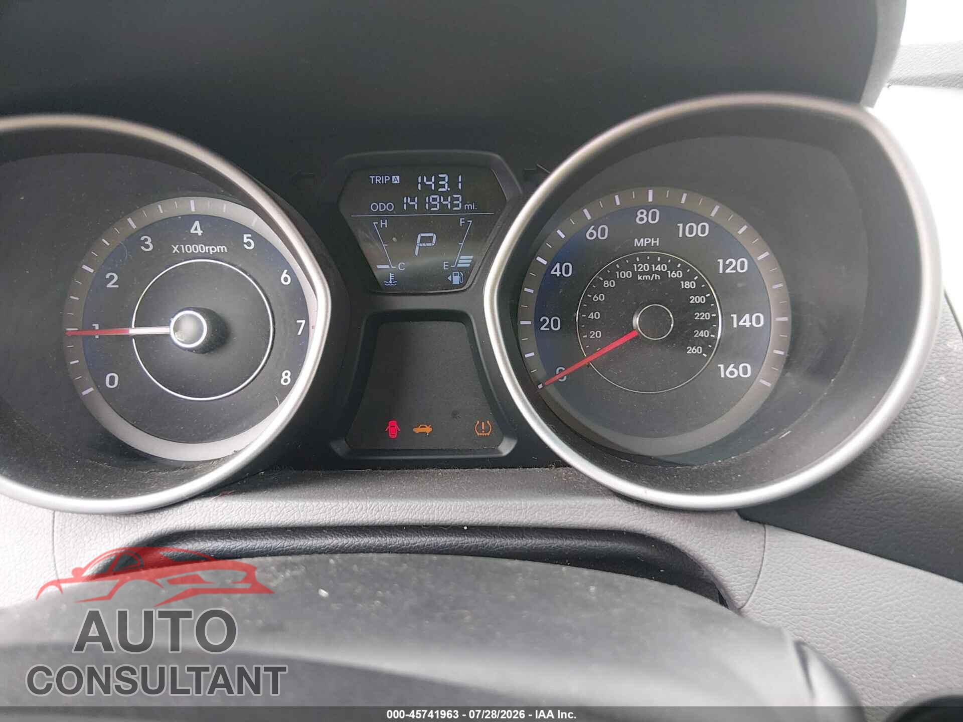 HYUNDAI ELANTRA 2013 - KMHDH4AE6DU990920